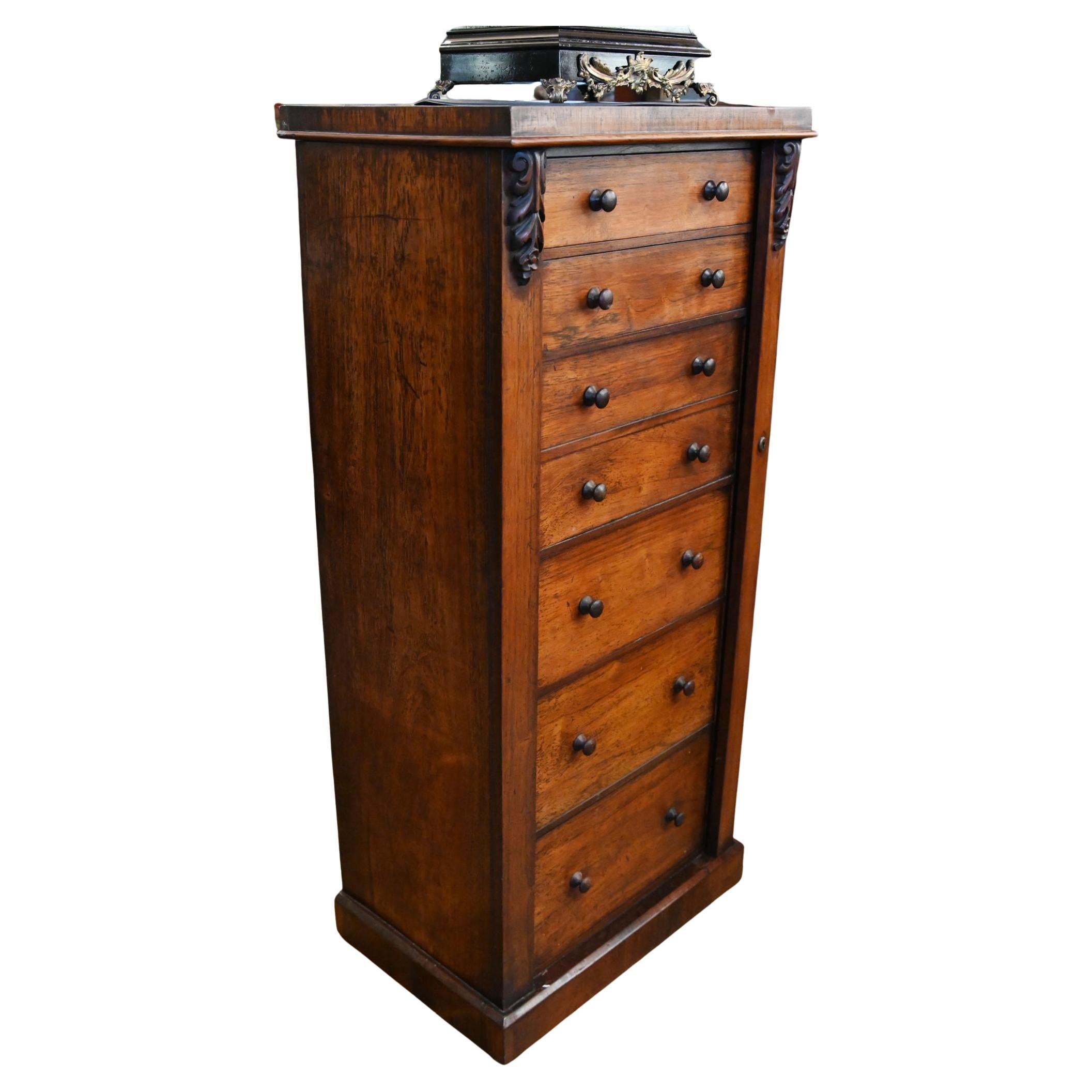 Campaign Wellington Chest Secretaire Desk 1840