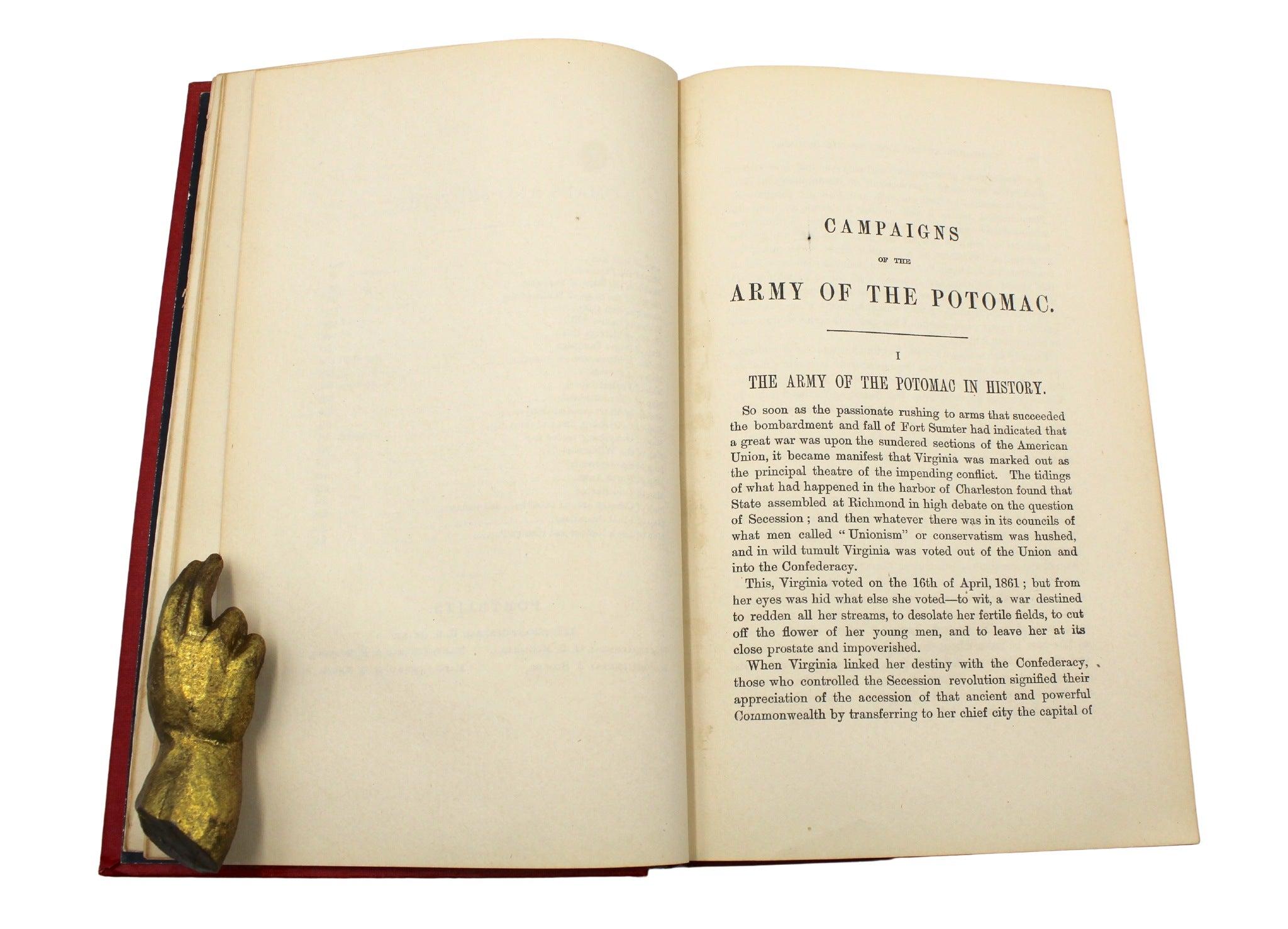 Campaigns of the Army of the Potomac by William Swinton, Revised Edition, 1882 For Sale 1