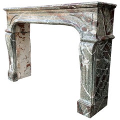 Campan Marble Fireplace Louis XIV Style