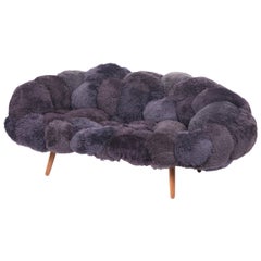 Campana Brothers, Bolotas Sofa 'Mauve', Sheep's Wool, Ipê Wood, Purple, 2015