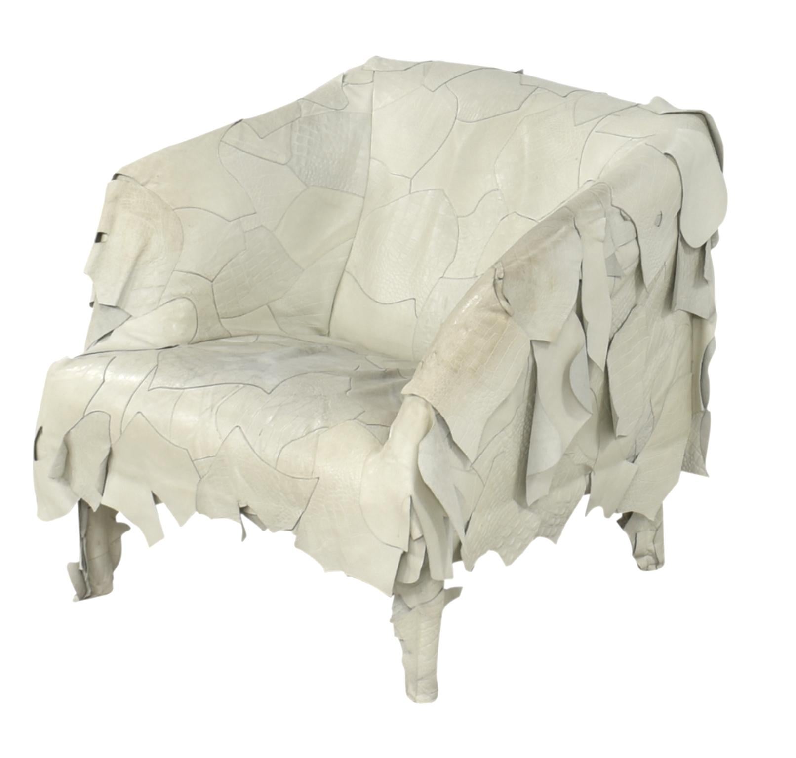 Organique Fauteuil Campana Brothers White Barbarian Collection, signé, daté, 2007, Italie