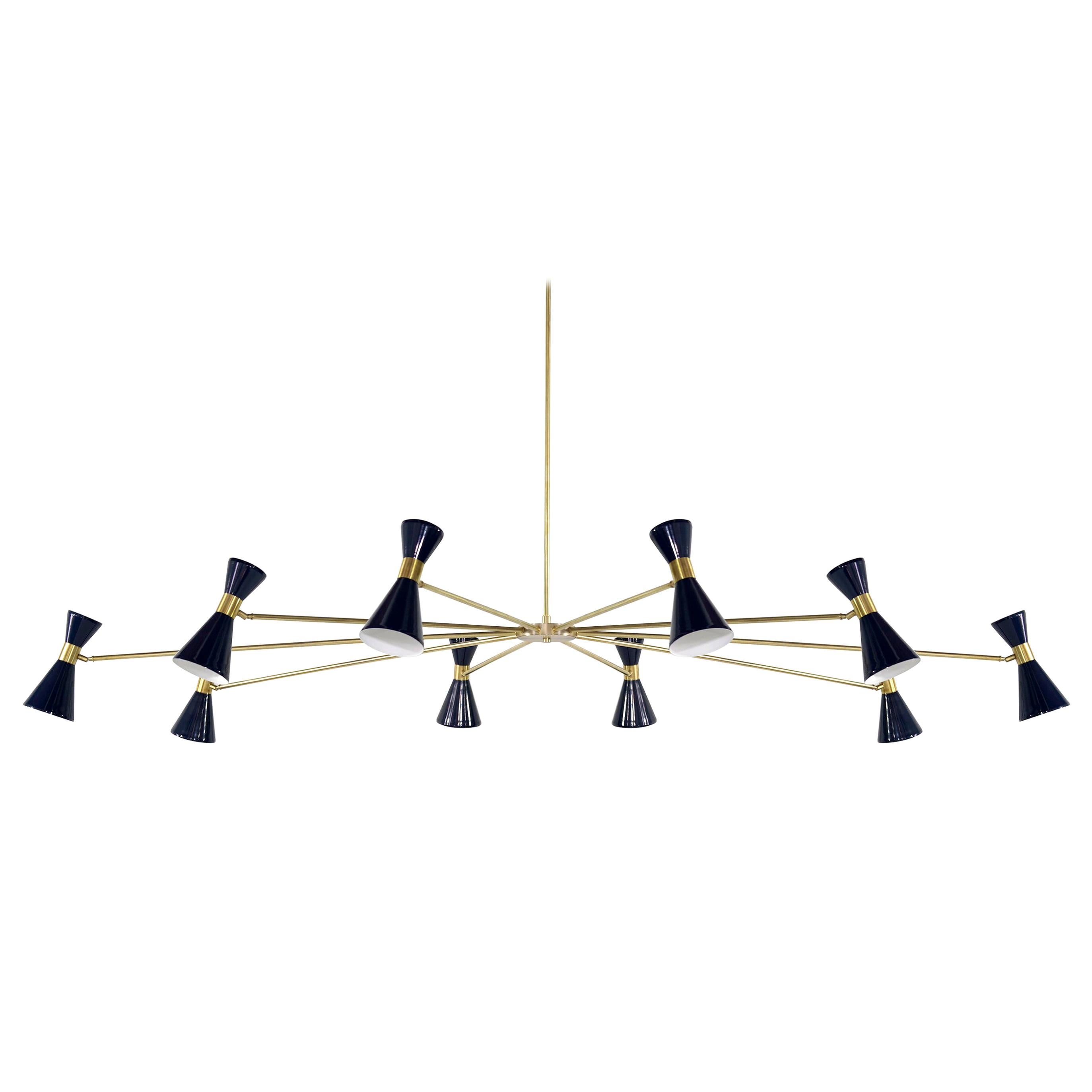 Campana Oval Chandelier For Sale