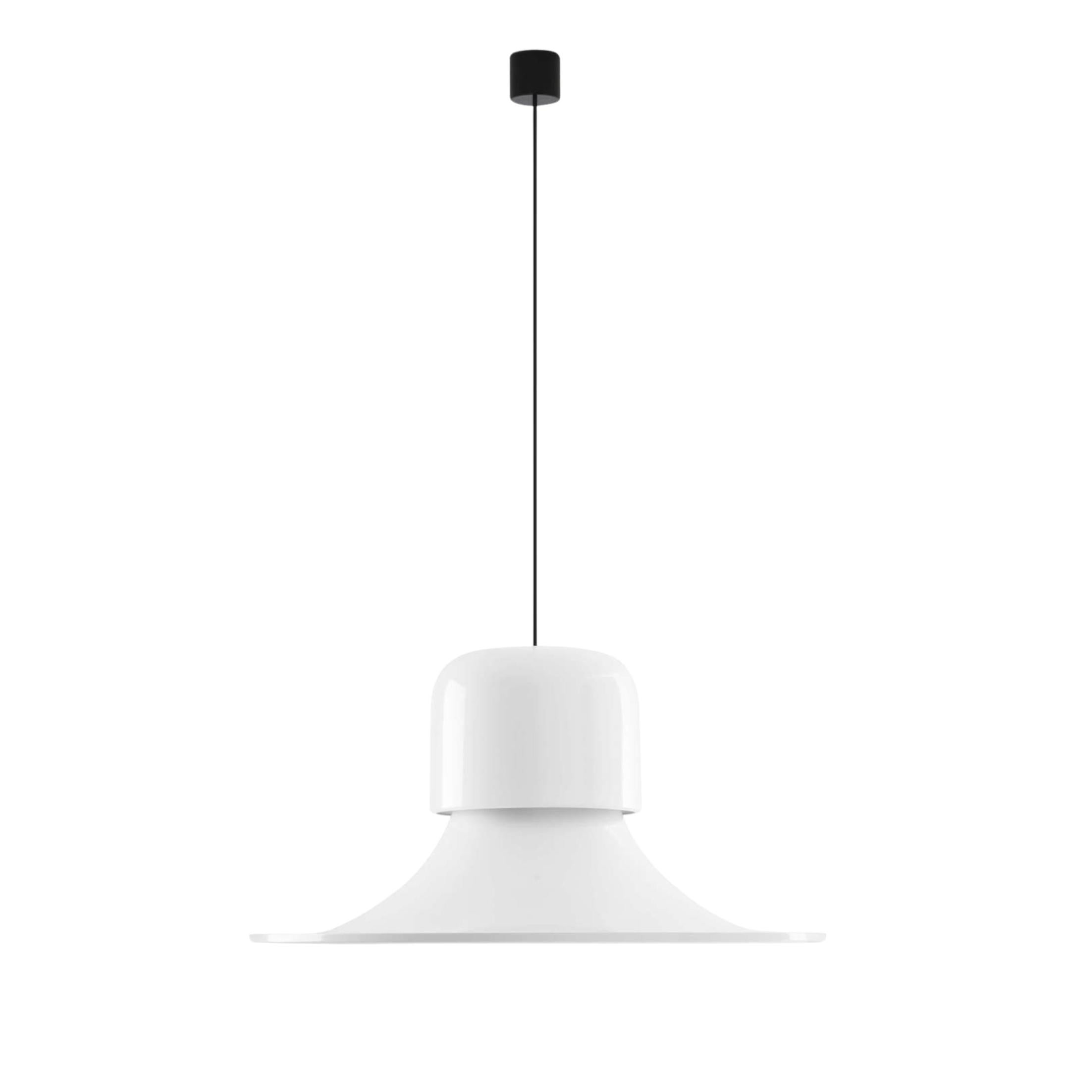 'Campana' Red Metal Pendant Light for Stilnovo In New Condition For Sale In Glendale, CA