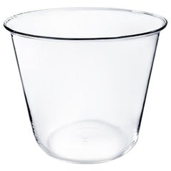 Campana Small Vase or Ice Bucket in Glass Blown in a Mold Designed by Aldo Cibic