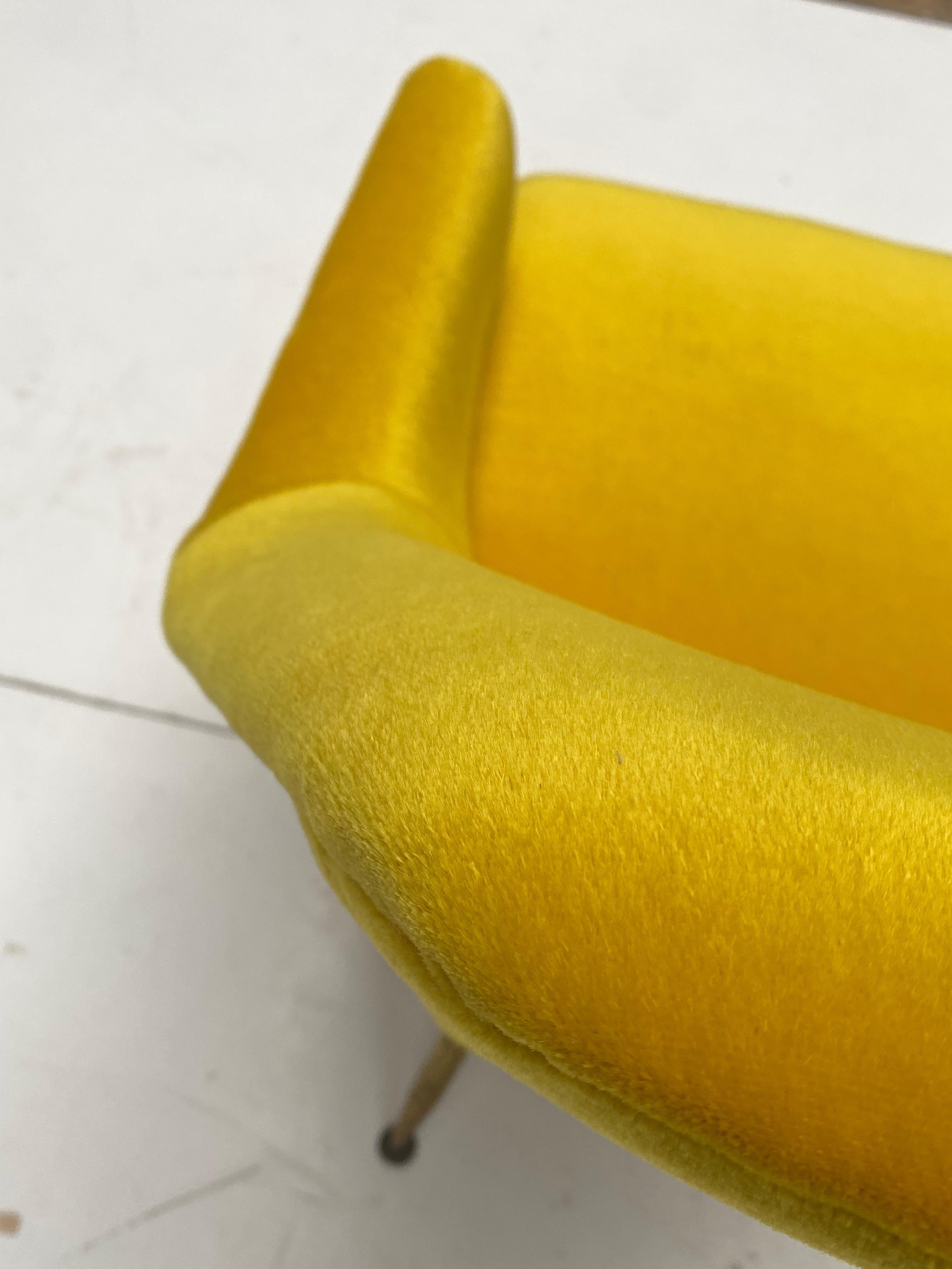 Brass Campanula Arm Chair by Pagani Partner of Gio Ponti & Lina Bo Bardi, 1952, Arflex For Sale