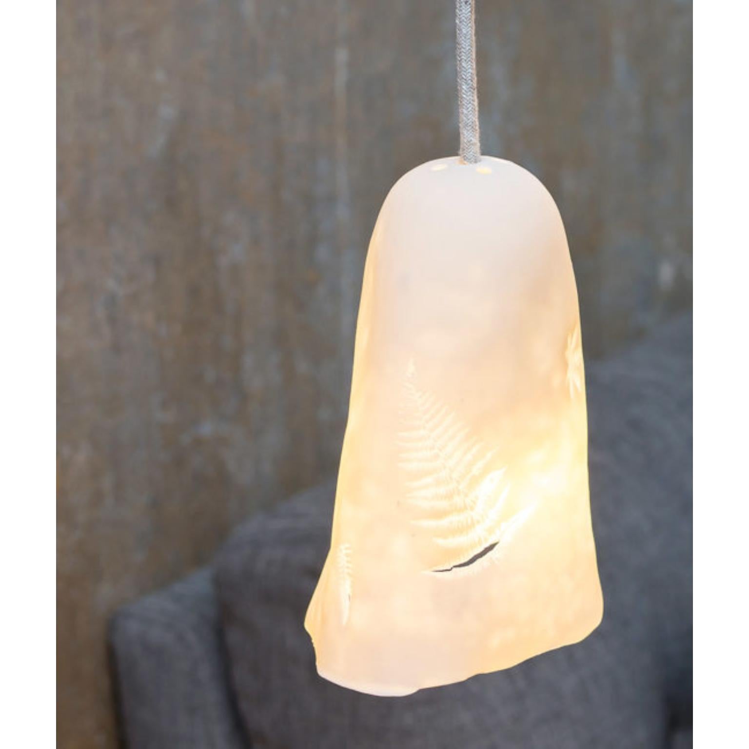 German Campanula Pendant Lamp in Porcelain by Frau Caze For Sale