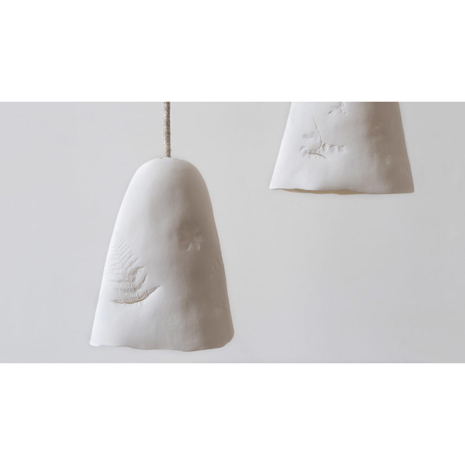 Campanula Pendant Lamp in Porcelain by Frau Caze In New Condition For Sale In Geneve, CH