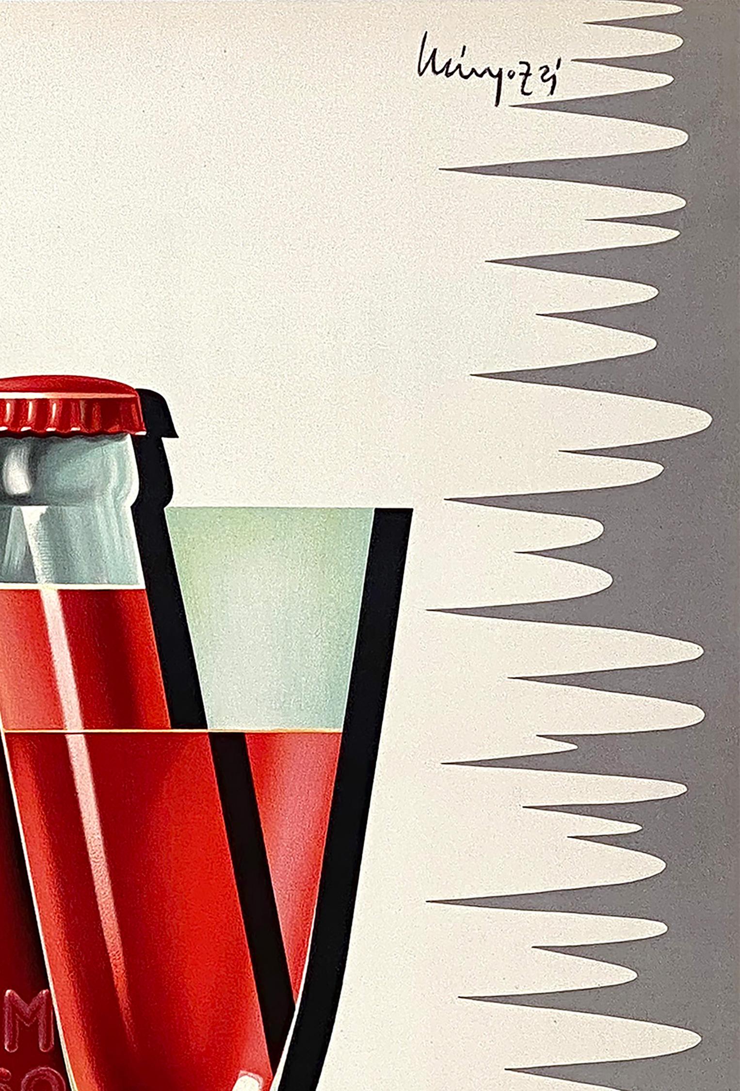 Campari Soda, 1950s Vintage Italian Alcohol Poster Giovanni Mingozzi In Excellent Condition In Bath, Somerset