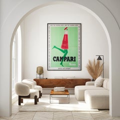 CAMPARI SODA 1968  Italienische Beverage-Alkohol-Werbung  Plakat, FRANZ MARANGOLO
