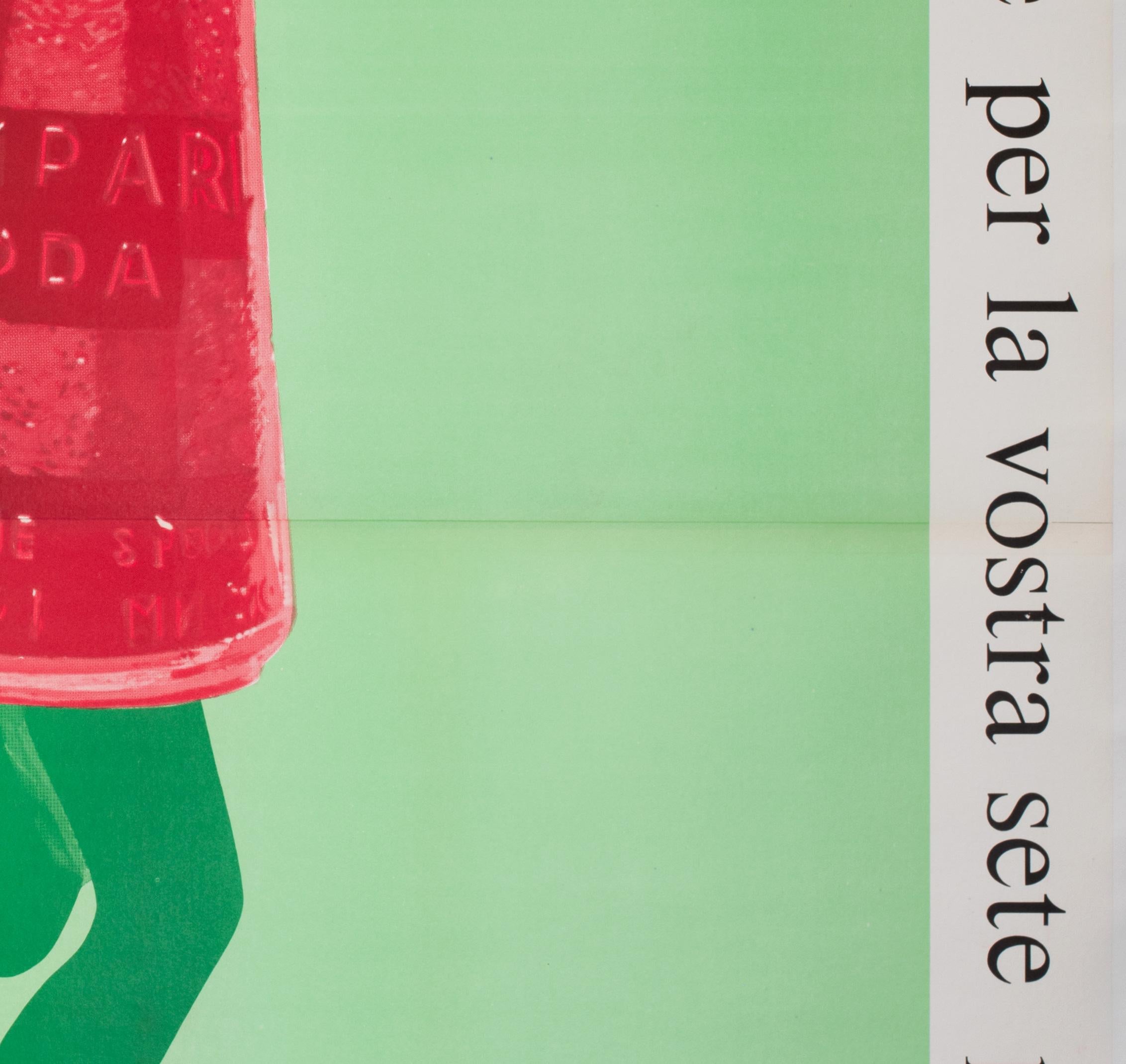 Lino CAMPARI SODA 1968  Pubblicità di bevande alcoliche in Italia  Poster, FRANZ MARANGOLO in vendita