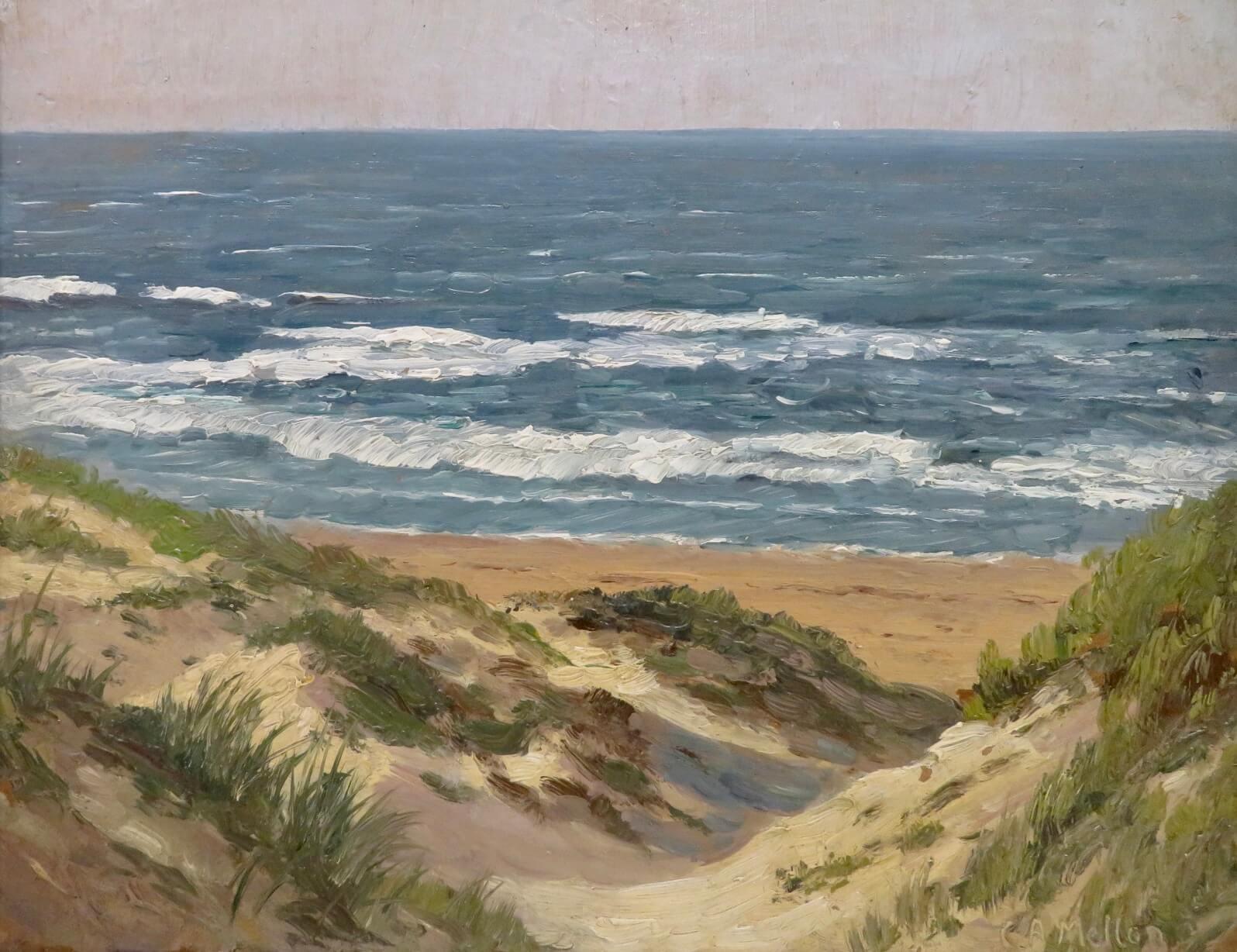 Campbell Archibald Mellon ROI RBA, East Anglian, originales Ölgemälde mit Meerblick im Angebot 1