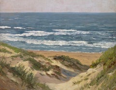 East Anglian original seascape oil painting by Campbell Archibald Mellon ROI RBA
