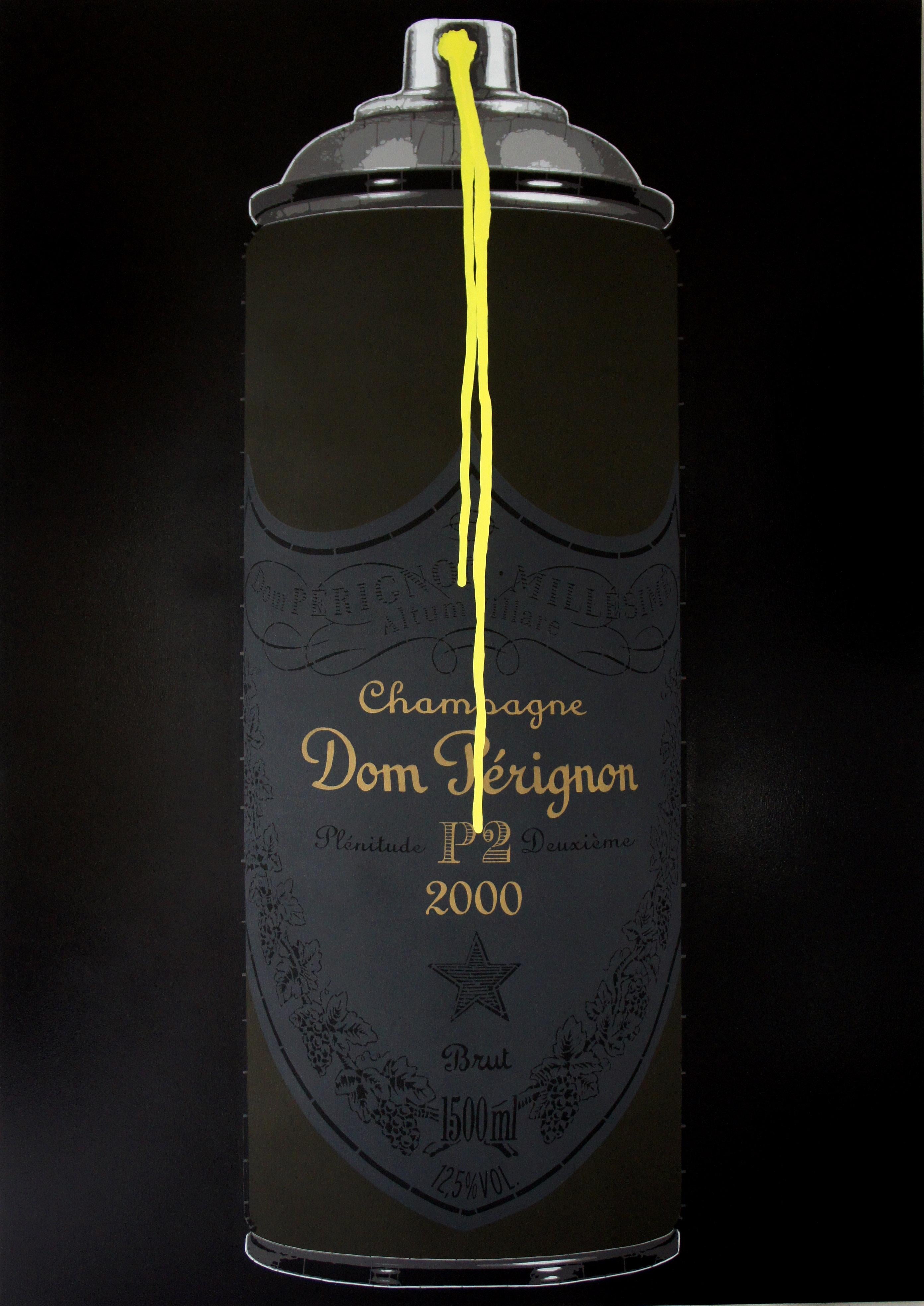 2000 Dom Magnum - Painting by Campbell la Pun