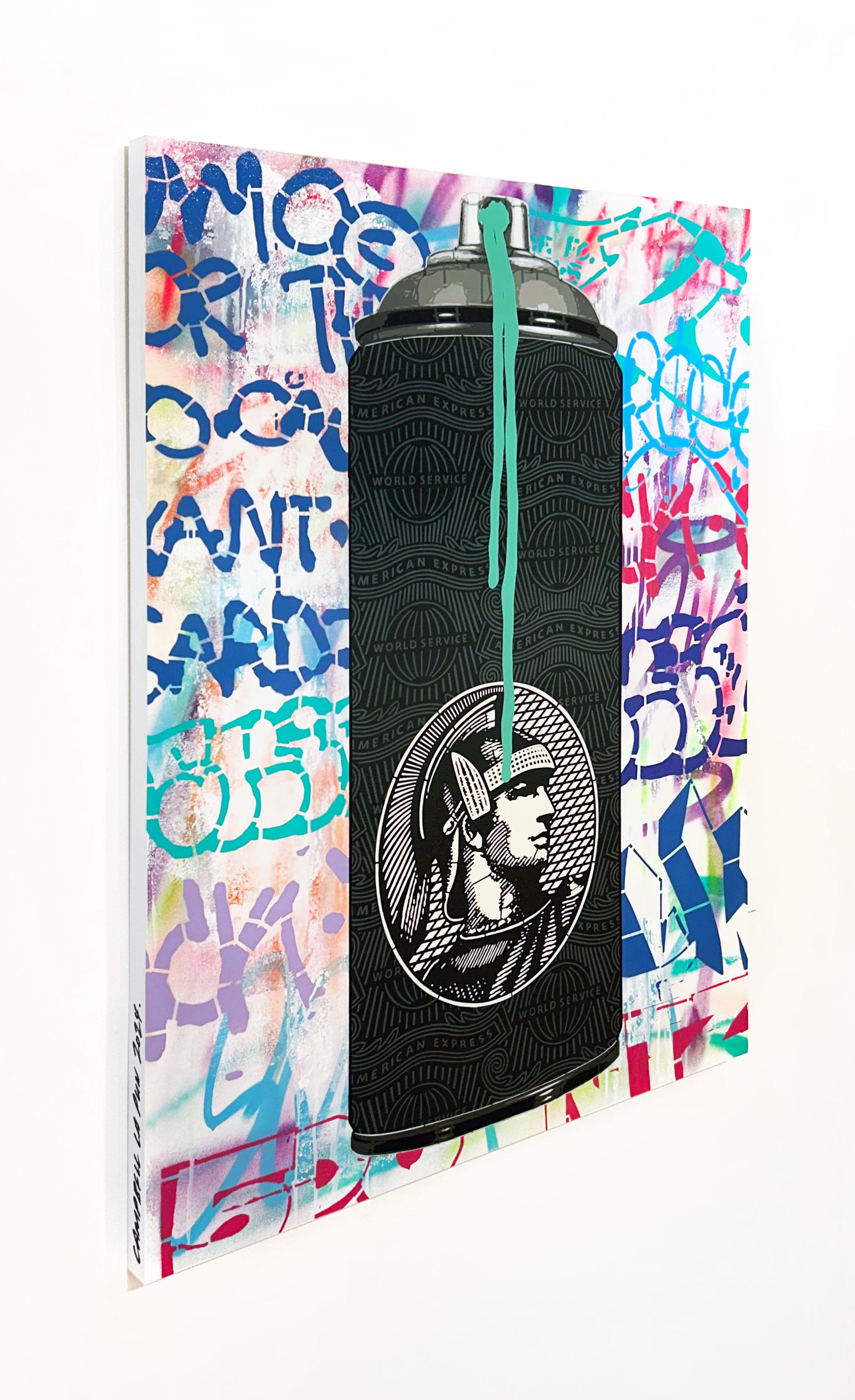 Künstler:  La Pun, Campbell
Titel:  Amex Centurion (grüner Tropf)
Serie:  Amex
Datum:  2025
Medium:  Aerosol auf Platte
Ungerahmt Abmessungen:  40.75