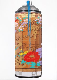 Campbell La Pun "Hibiki 24 Seasons (Blue Drip)" Spray Can Painting