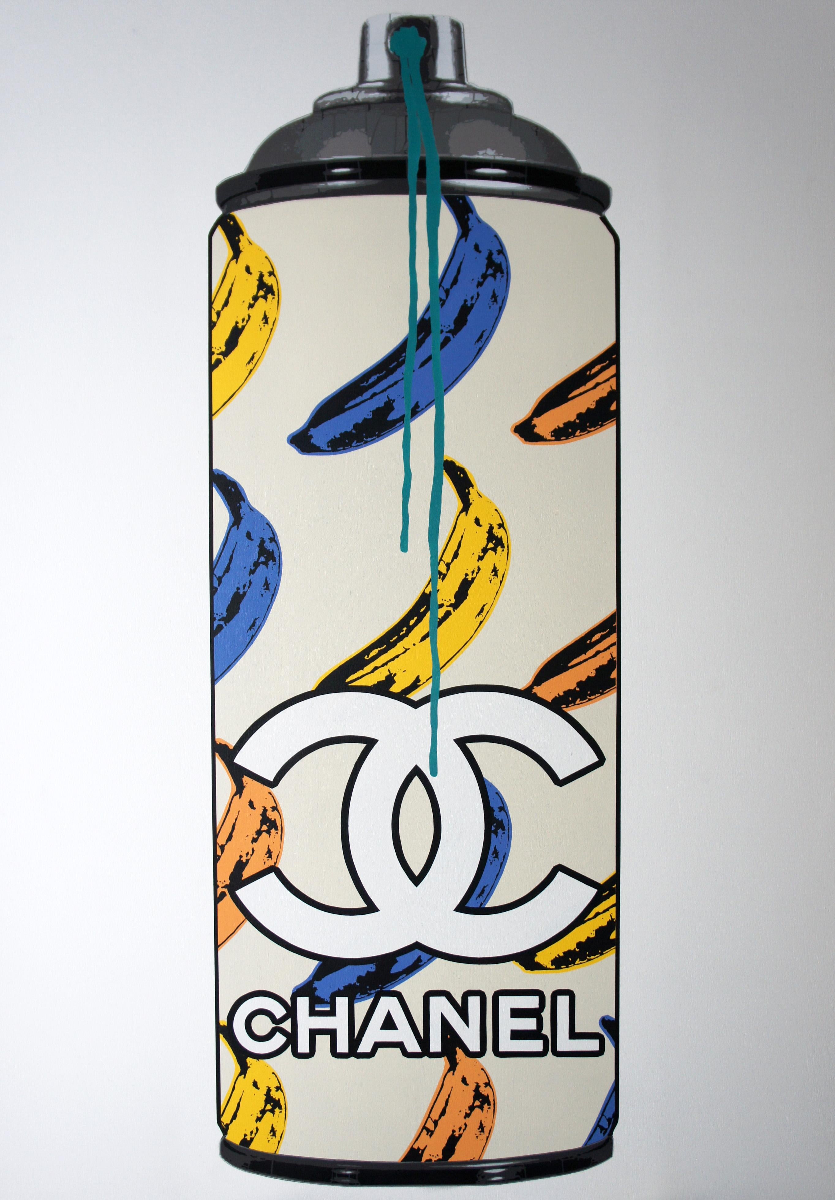 Chanel Fizz - Painting by Campbell la Pun