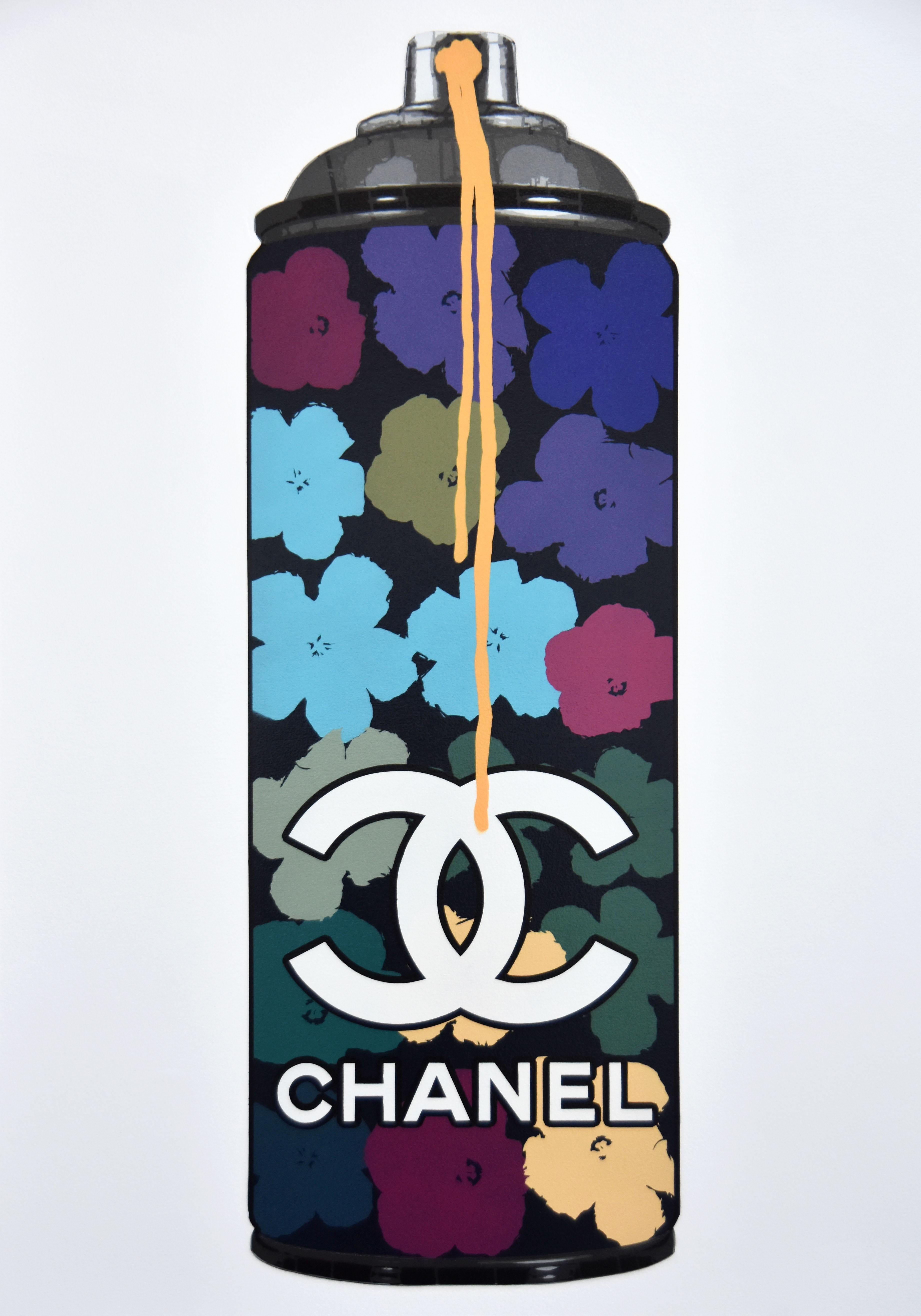Chanel Flowers (Time) - Painting by Campbell la Pun