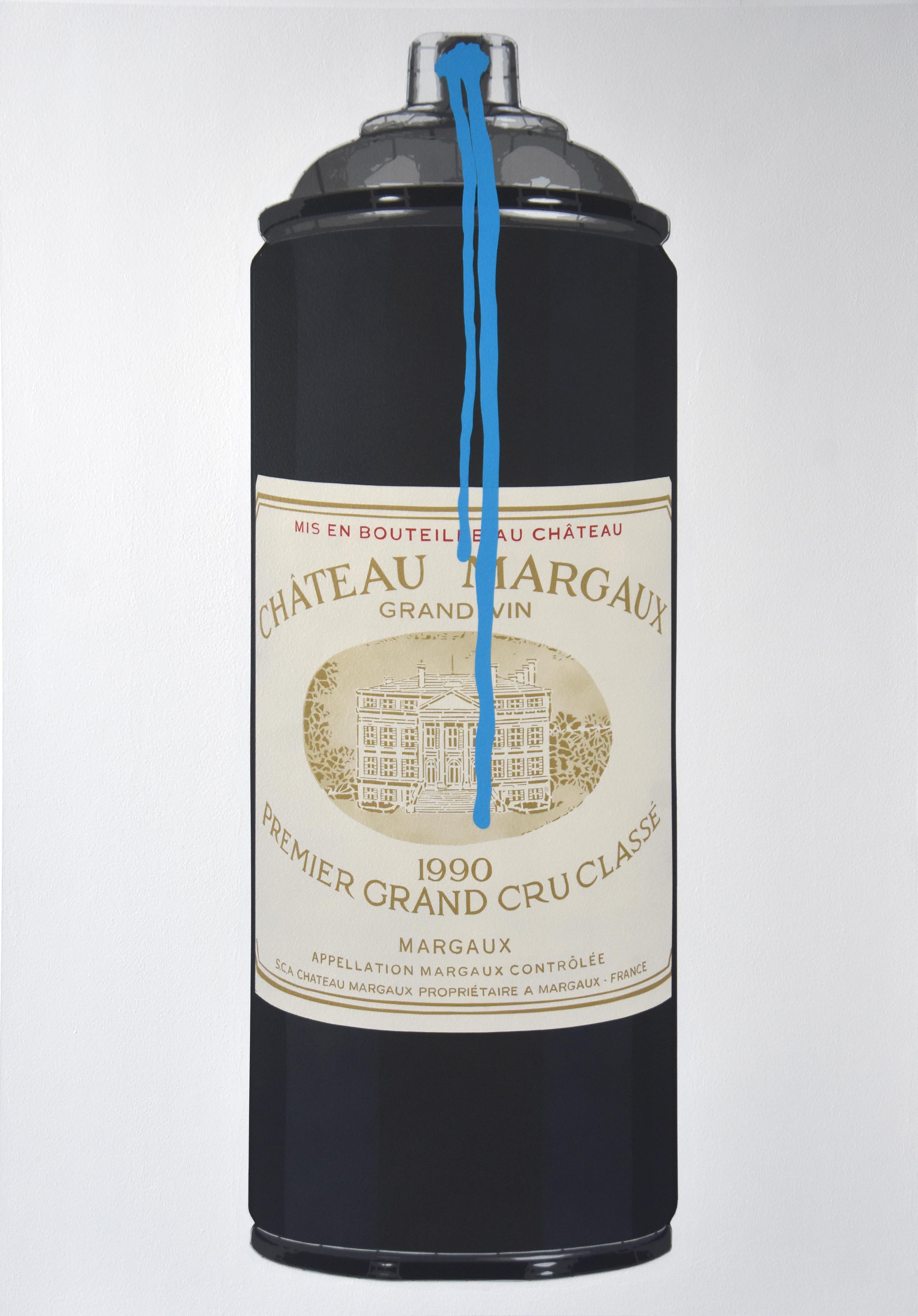 Chateau Margaux 1990 (Avatar Drip) - Painting by Campbell la Pun
