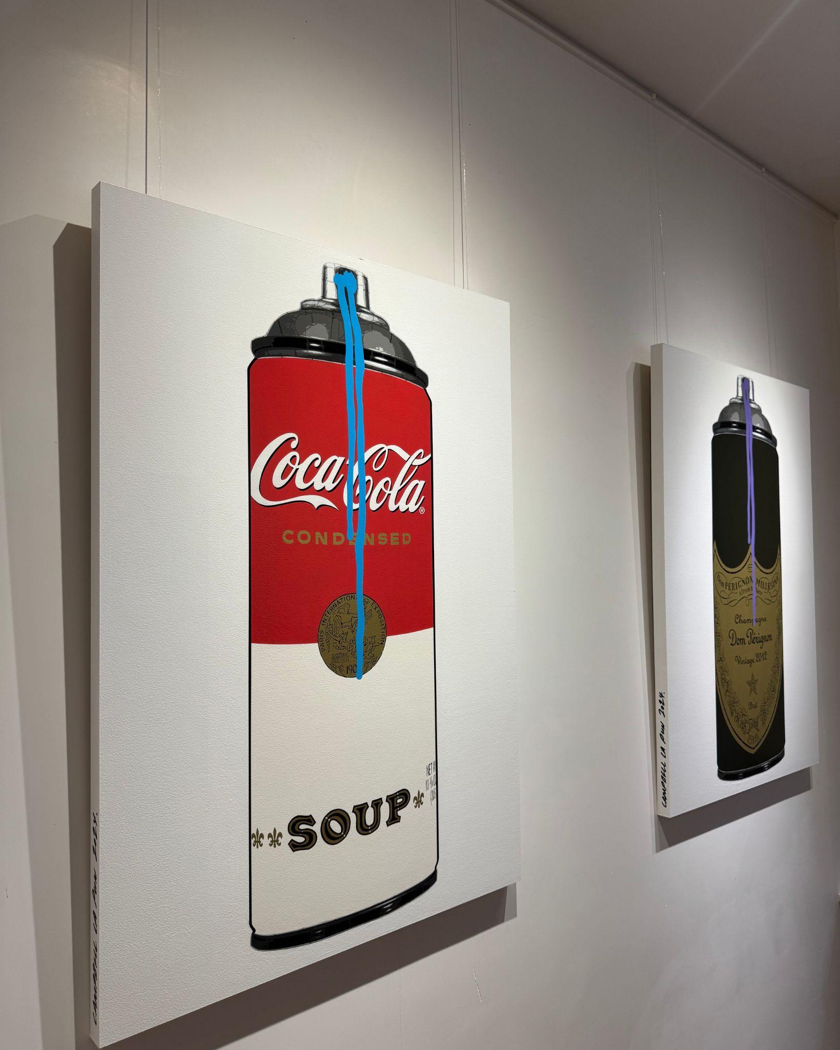 Quadro unico e originale, pronto da appendere.

Gli esclusivi dipinti su bombolette spray di Campbell La Pun fondono la sensibilità della street art con le vibranti influenze della cultura pop, trasformando comuni bombolette spray in opere d'arte