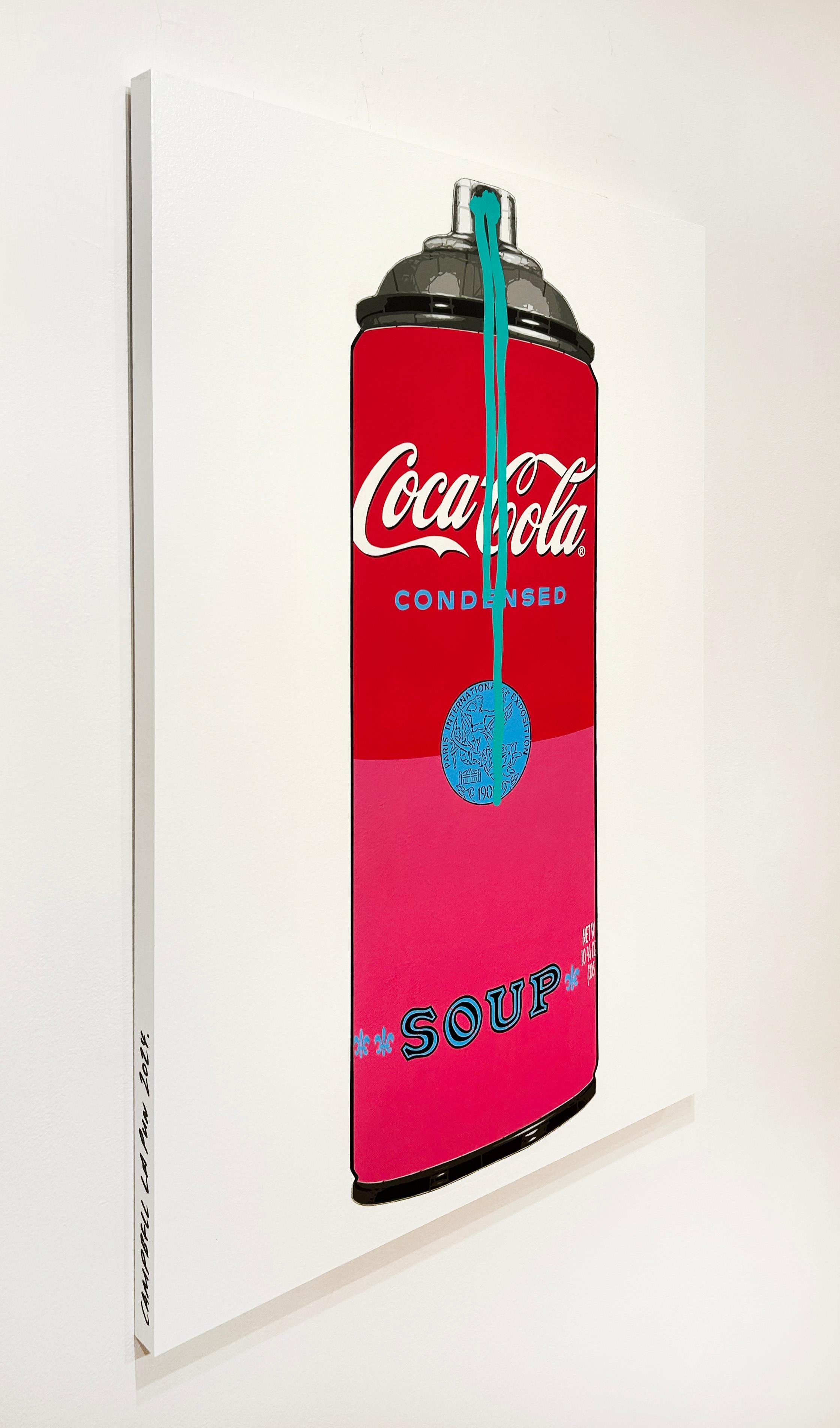Artista:  La Pun, Campbell la Pun
Titolo:  Ghiacciolo alla Coca-Soup - Famed
Data:  2025
Media:  Aerosol su pannello
Non incorniciato Dimensioni:  40.75