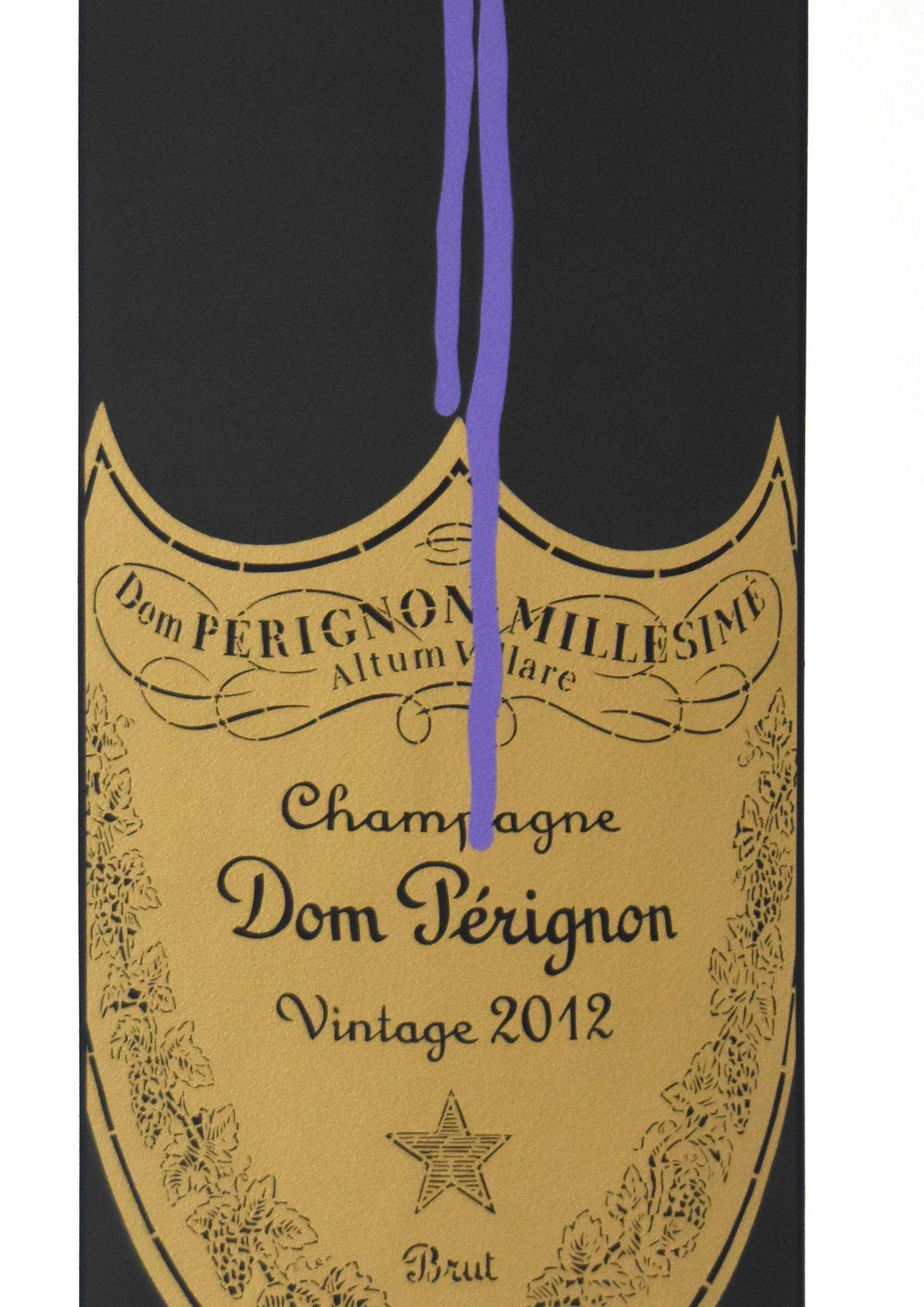 Dom Gold 2012 (Purple Drip) - Painting Pop Art di Campbell la Pun
