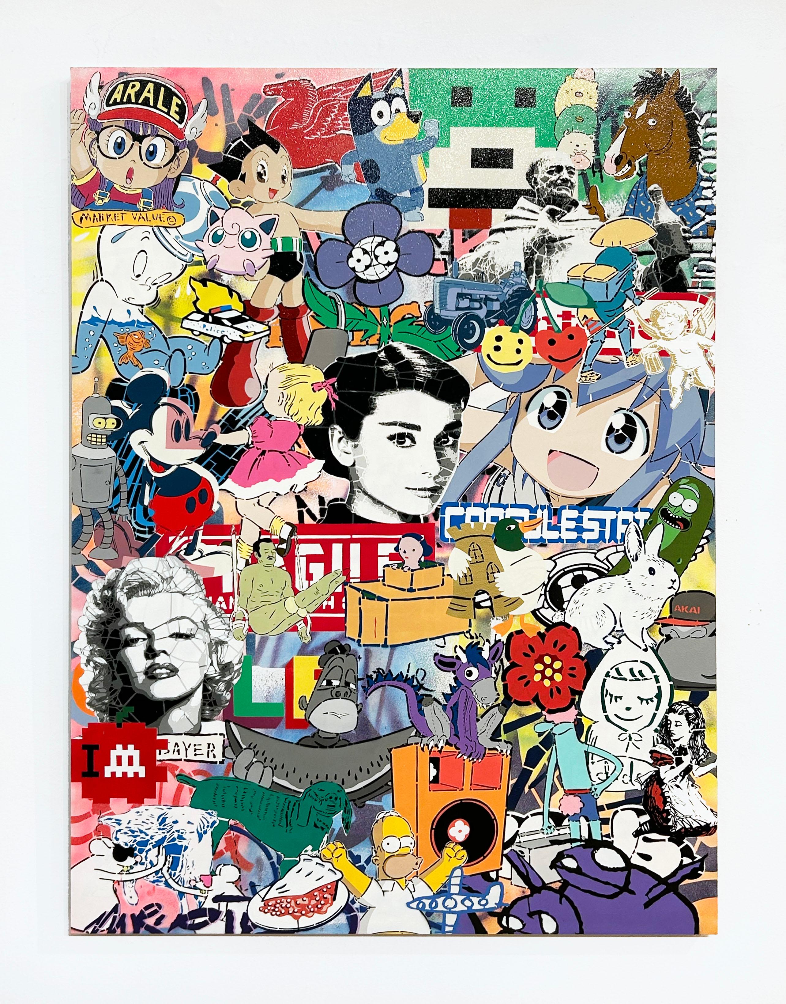 Fake Cry Club (Zeitgenössisch), Painting, von Campbell la Pun