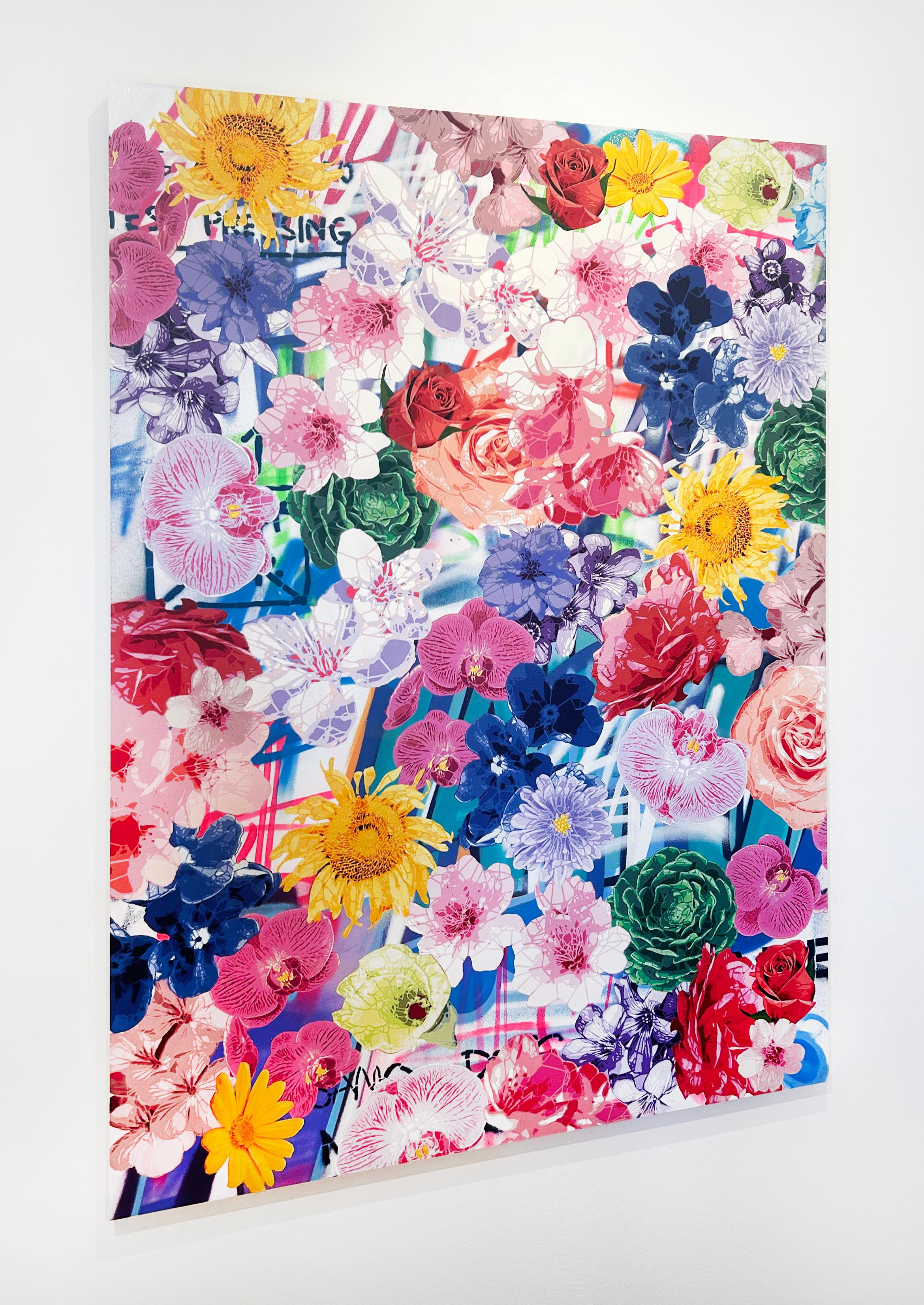 Künstler:  La Pun, Campbell
Titel:  Blumenvandalen - Royel
Serie:  Blumen
Datum:  2024
Medium:  Aerosol auf Platte
Ungerahmt Abmessungen:  57.5