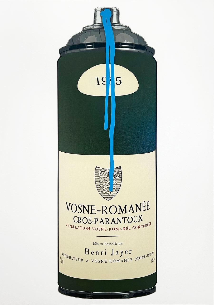 Henri Jayer 1985 (Blue Drip) - Painting de Campbell la Pun