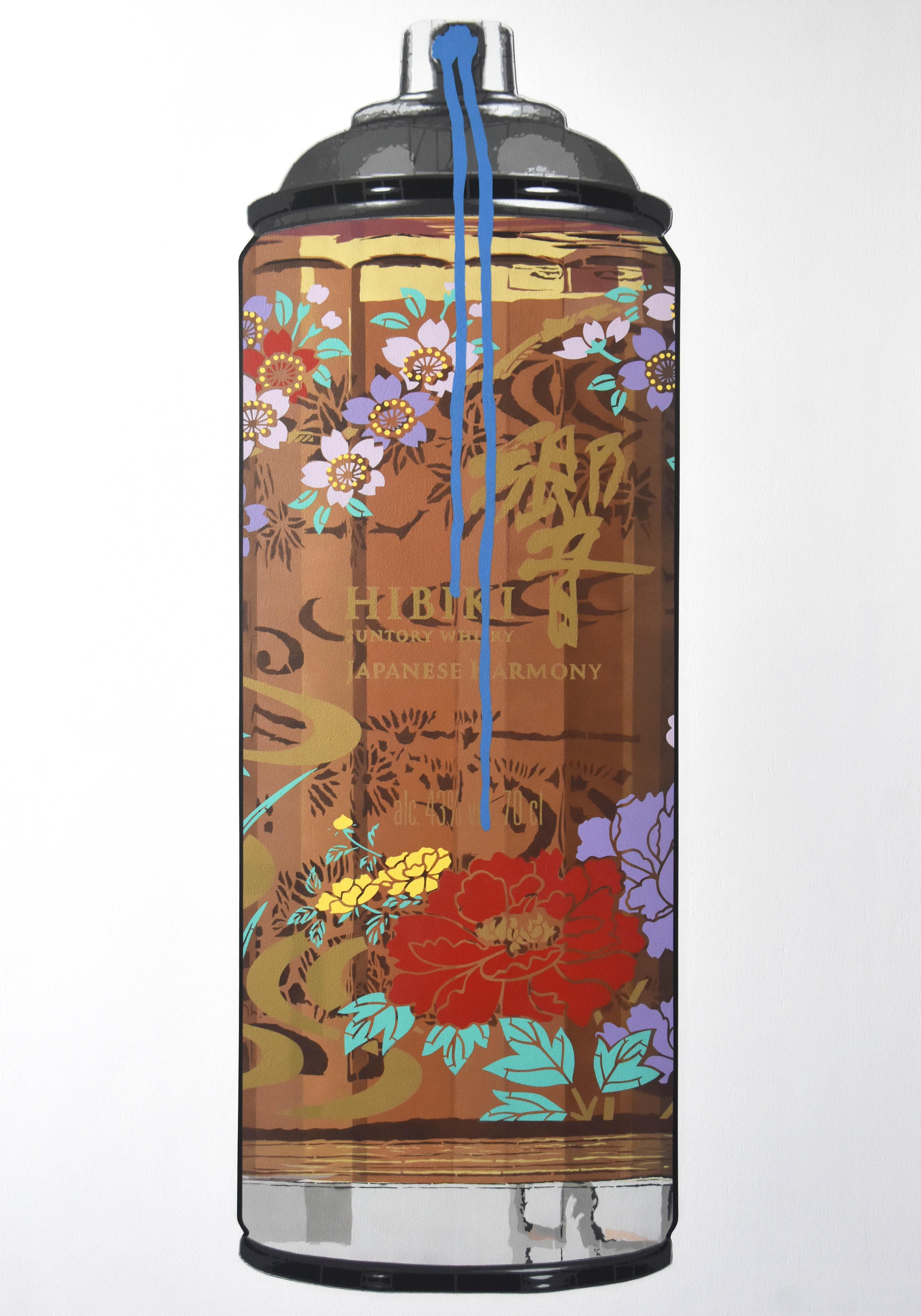 Hibiki 24 Stagioni (Goccia Blu) - Painting di Campbell la Pun