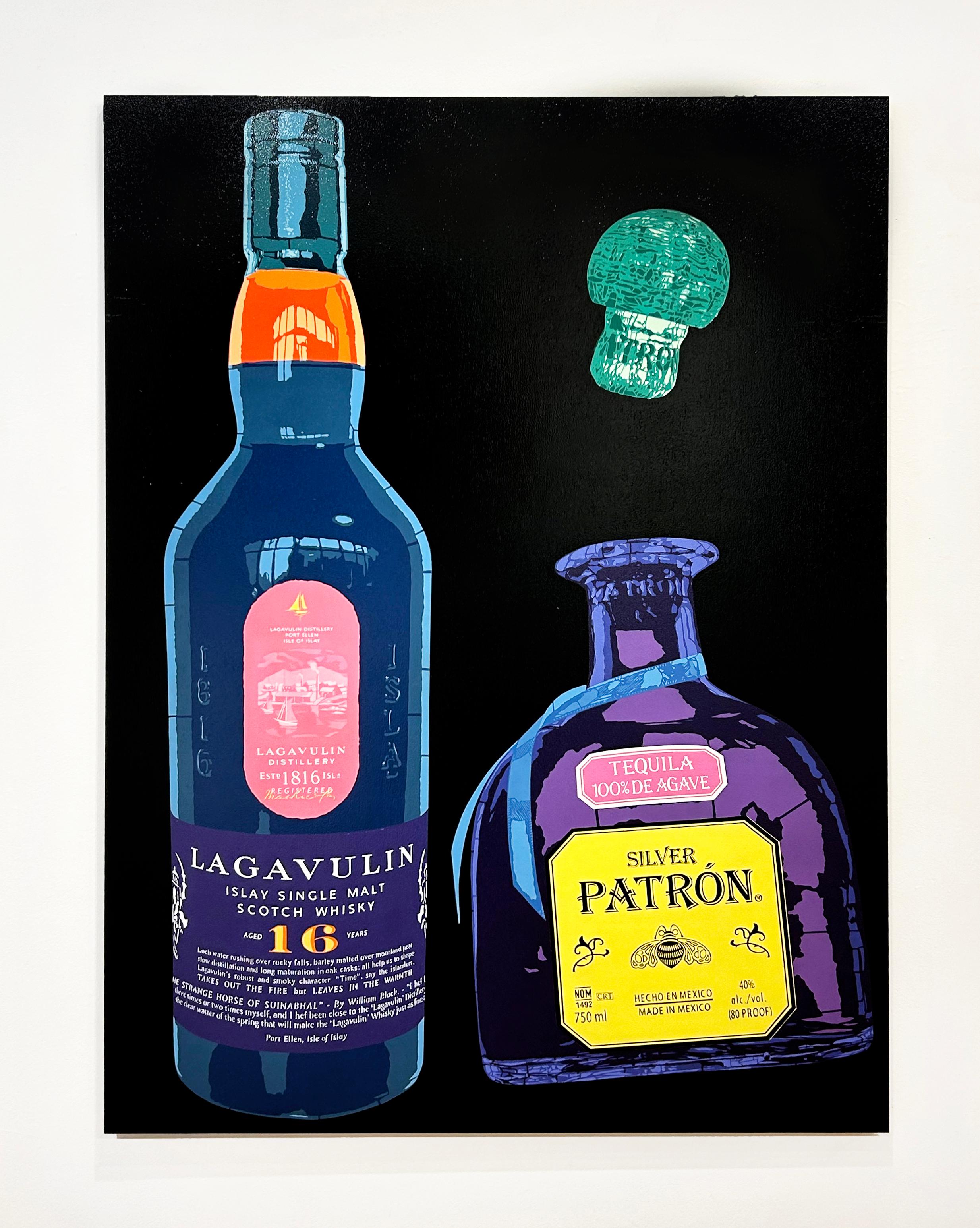 Lagavulin Patron – Bounce (Zeitgenössisch), Painting, von Campbell la Pun
