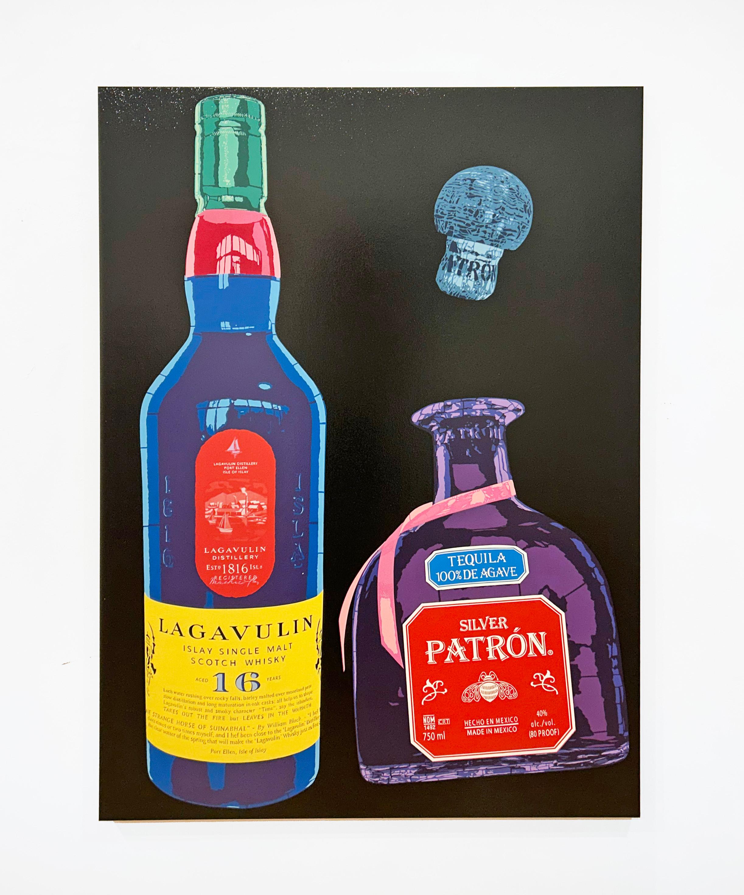 Lagavulin Patron - Mushin - Contemporain Painting par Campbell la Pun