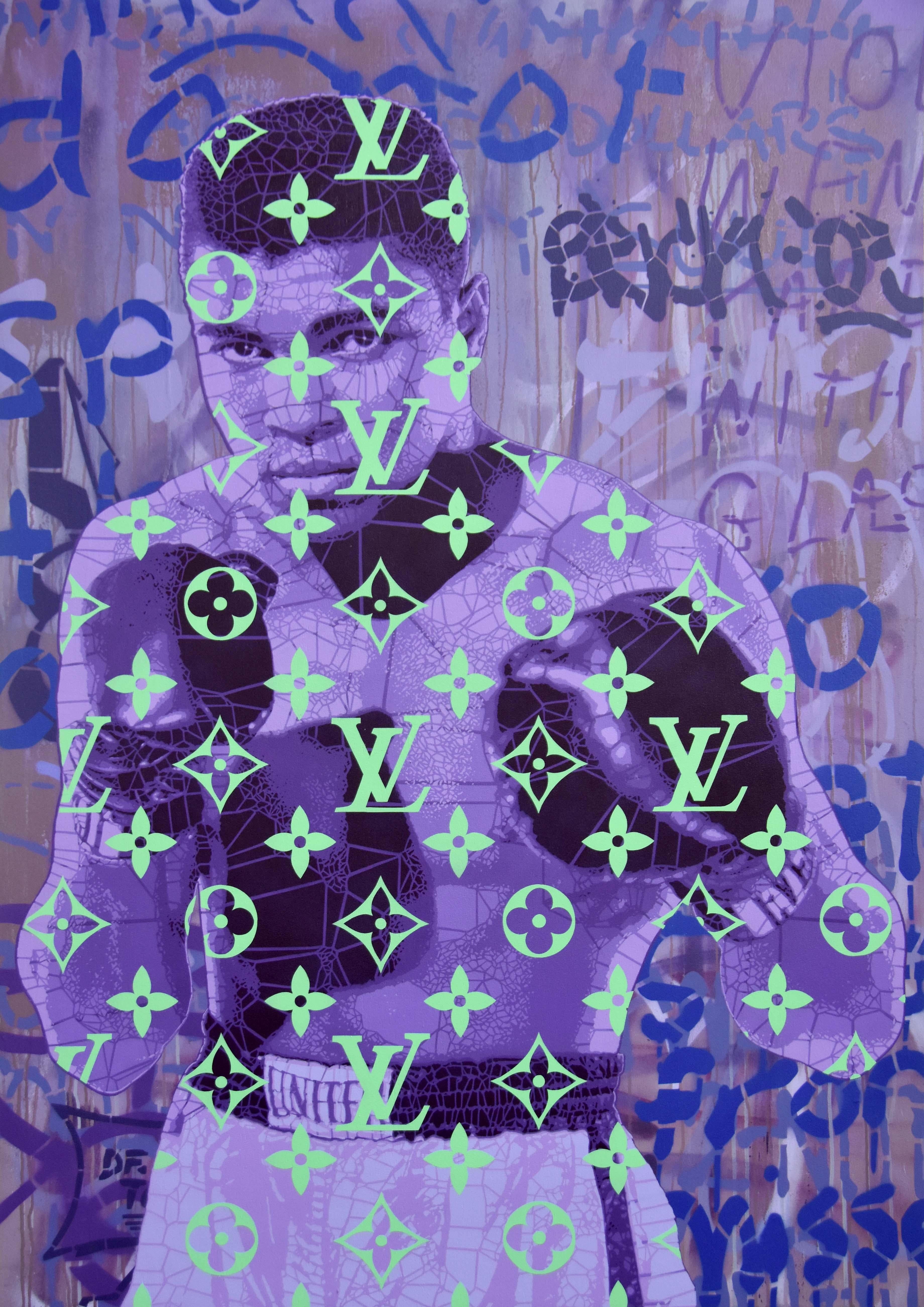 LV Ali - Absorb - Painting by Campbell la Pun