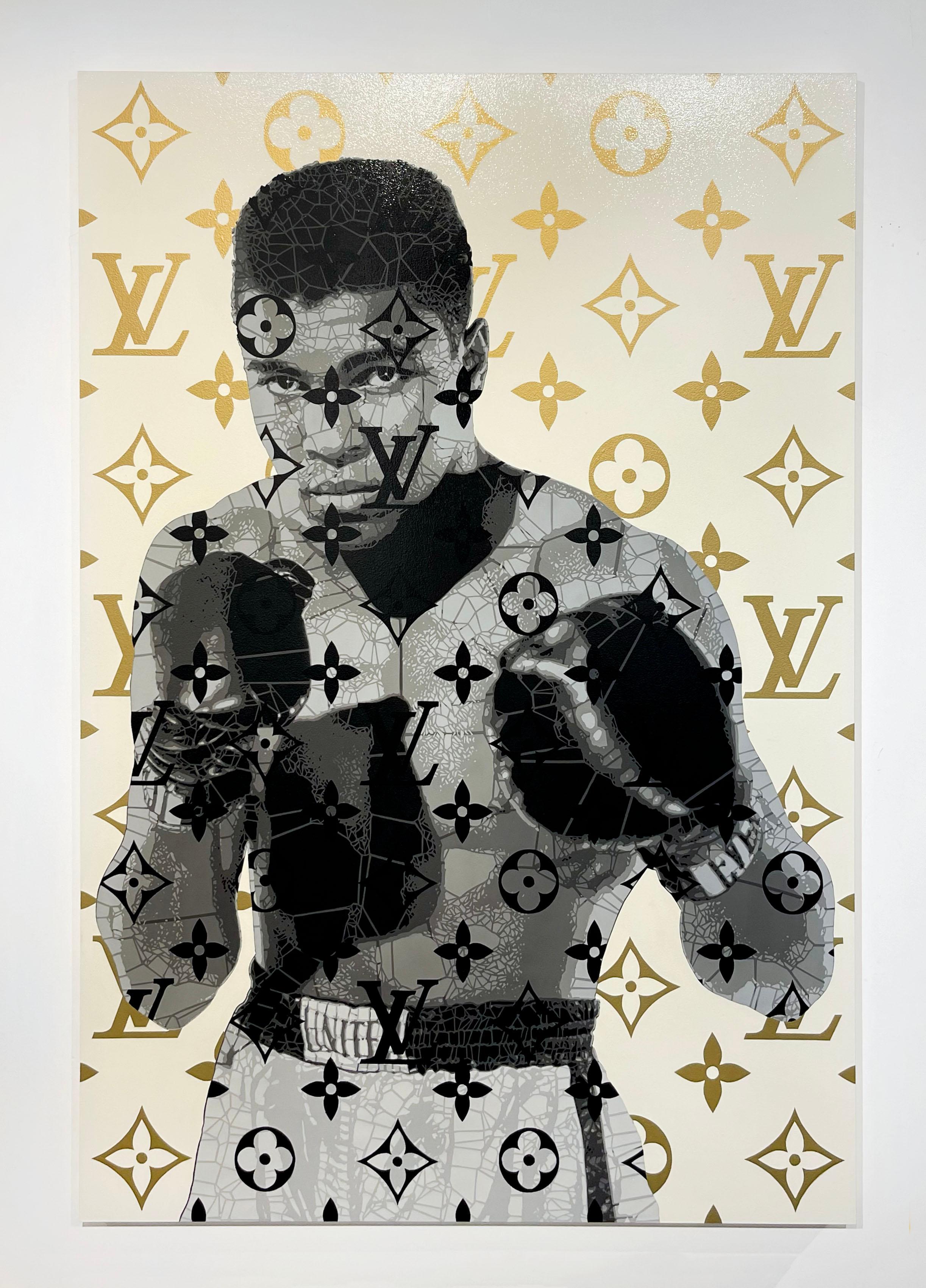 LV Ali - Ode - Contemporary Painting by Campbell la Pun