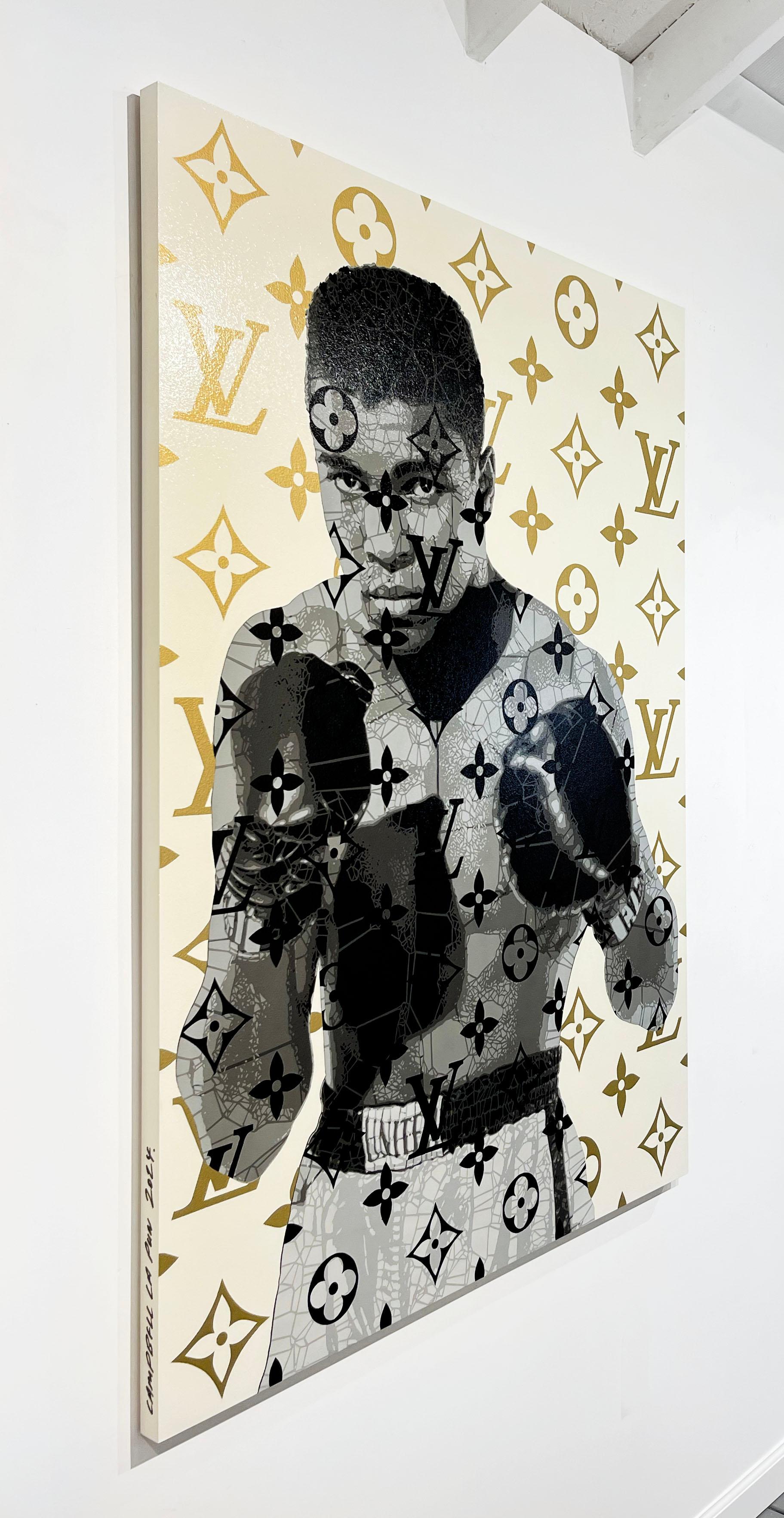 Artist:  La Pun, Campbell
Title:  LV Ali - Ode
Series:  Ali
Date:  2025
Medium:  Aerosol on Panel
Unframed Dimensions:  57.5