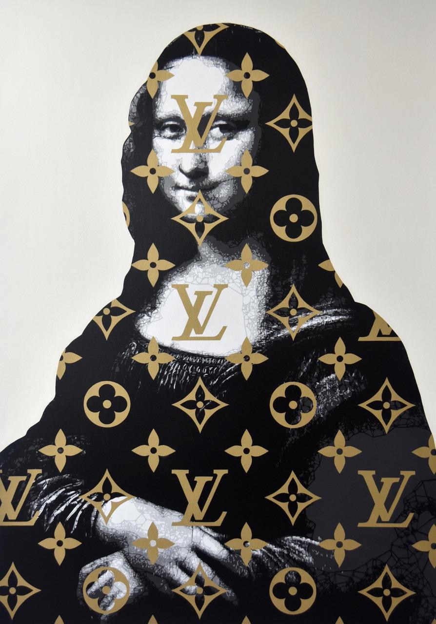 LV Mona Lisa - Florence - Painting by Campbell la Pun