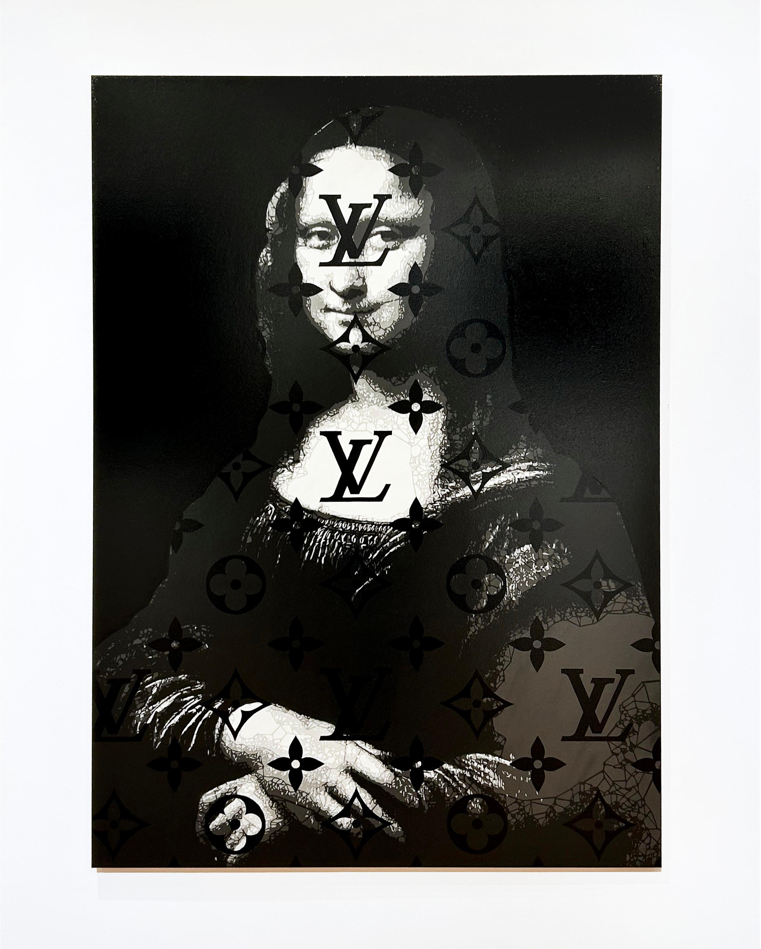LV Mona Lisa - Gramme - Contemporary Painting by Campbell la Pun