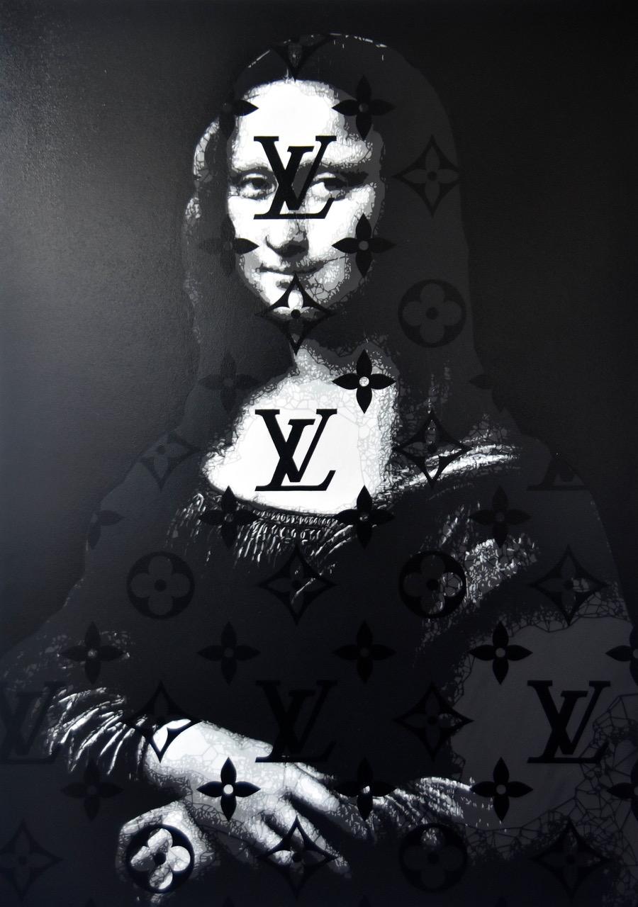 LV Mona Lisa - Gramme - Painting by Campbell la Pun