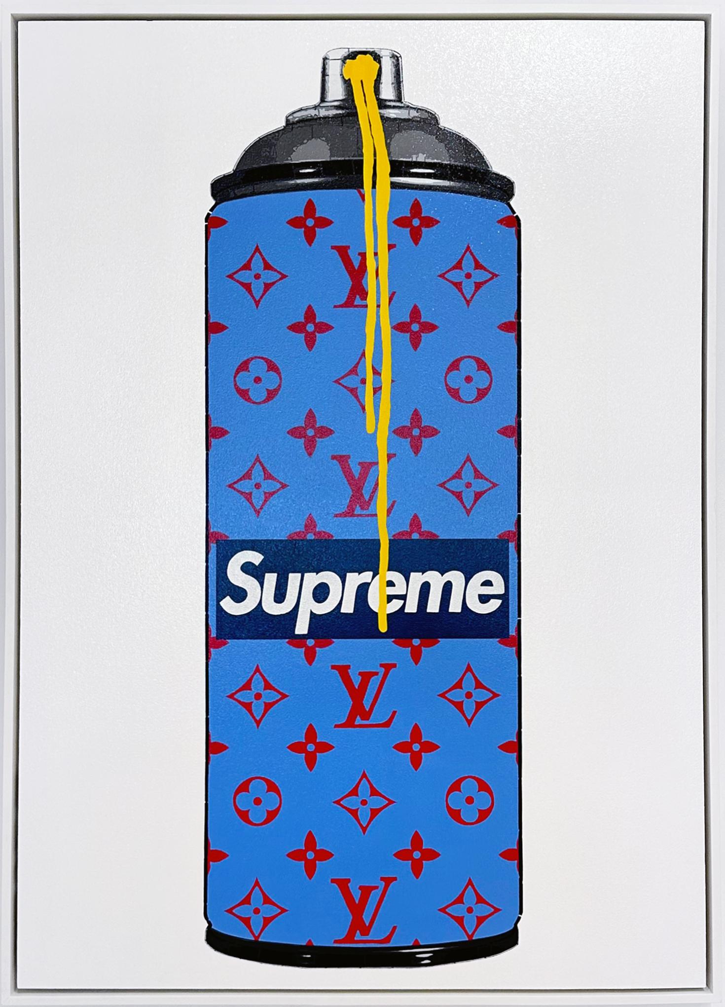 LV Supreme Blutack - Painting by Campbell la Pun