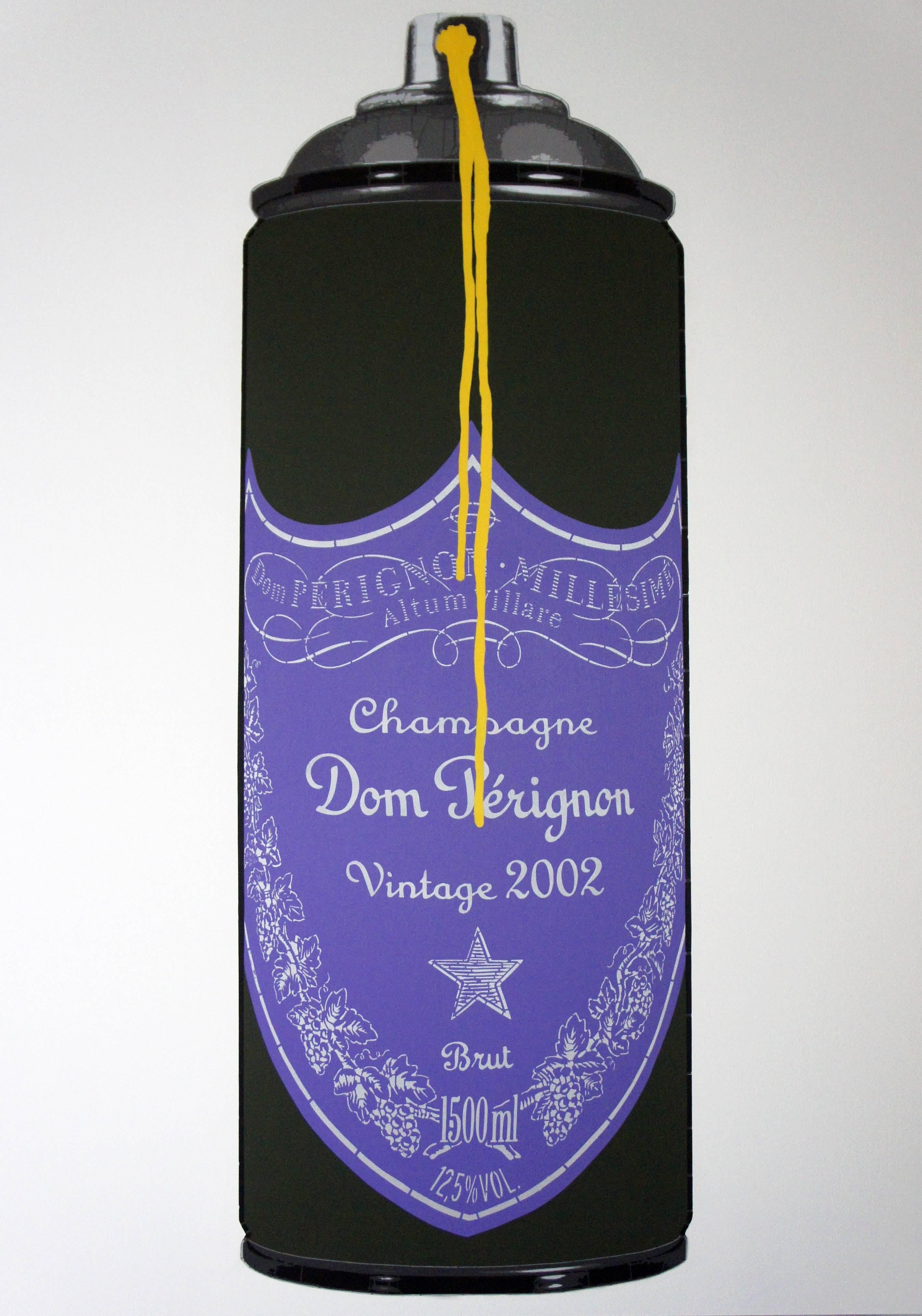 Purple 2002 - Dom Magnum - Painting by Campbell la Pun