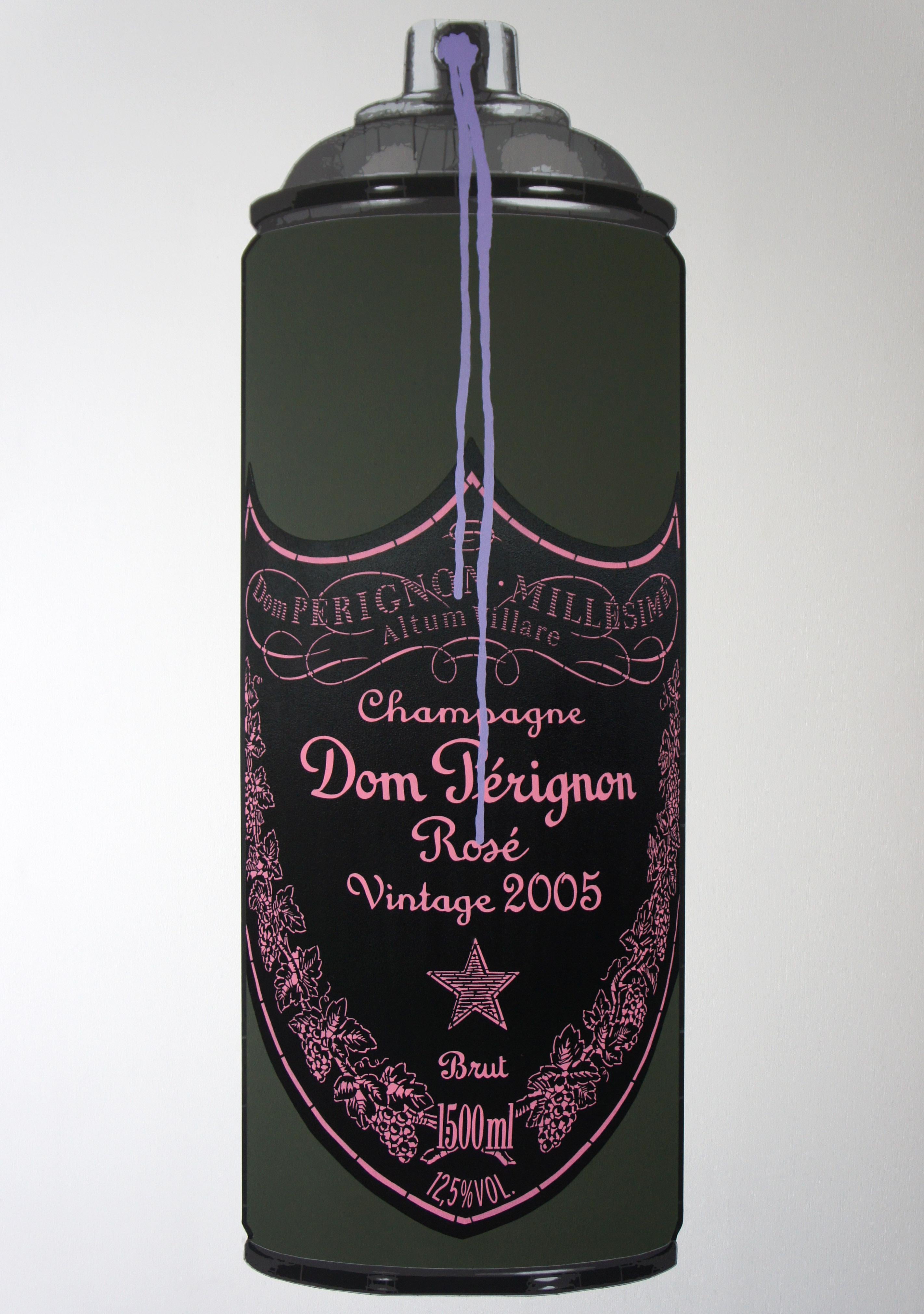 Rose 2005 Dom Magnum - Painting by Campbell la Pun