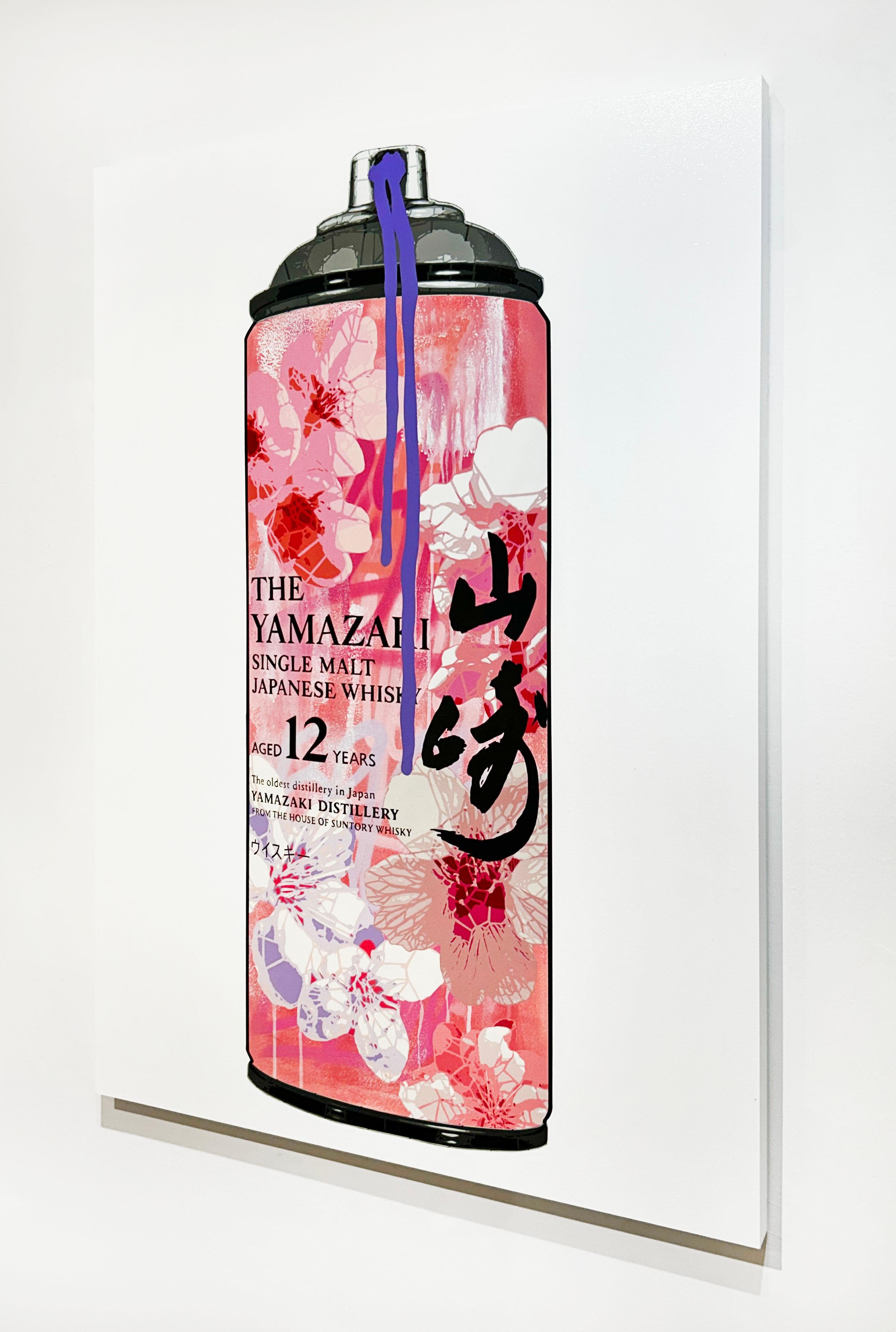 Artist:  La Pun, Campbell
Title:  Sakura Hanami 12 (Purple Drip)
Series:  Sakura
Date:  2025
Medium:  Aerosol on Panel
Unframed Dimensions:  40.5