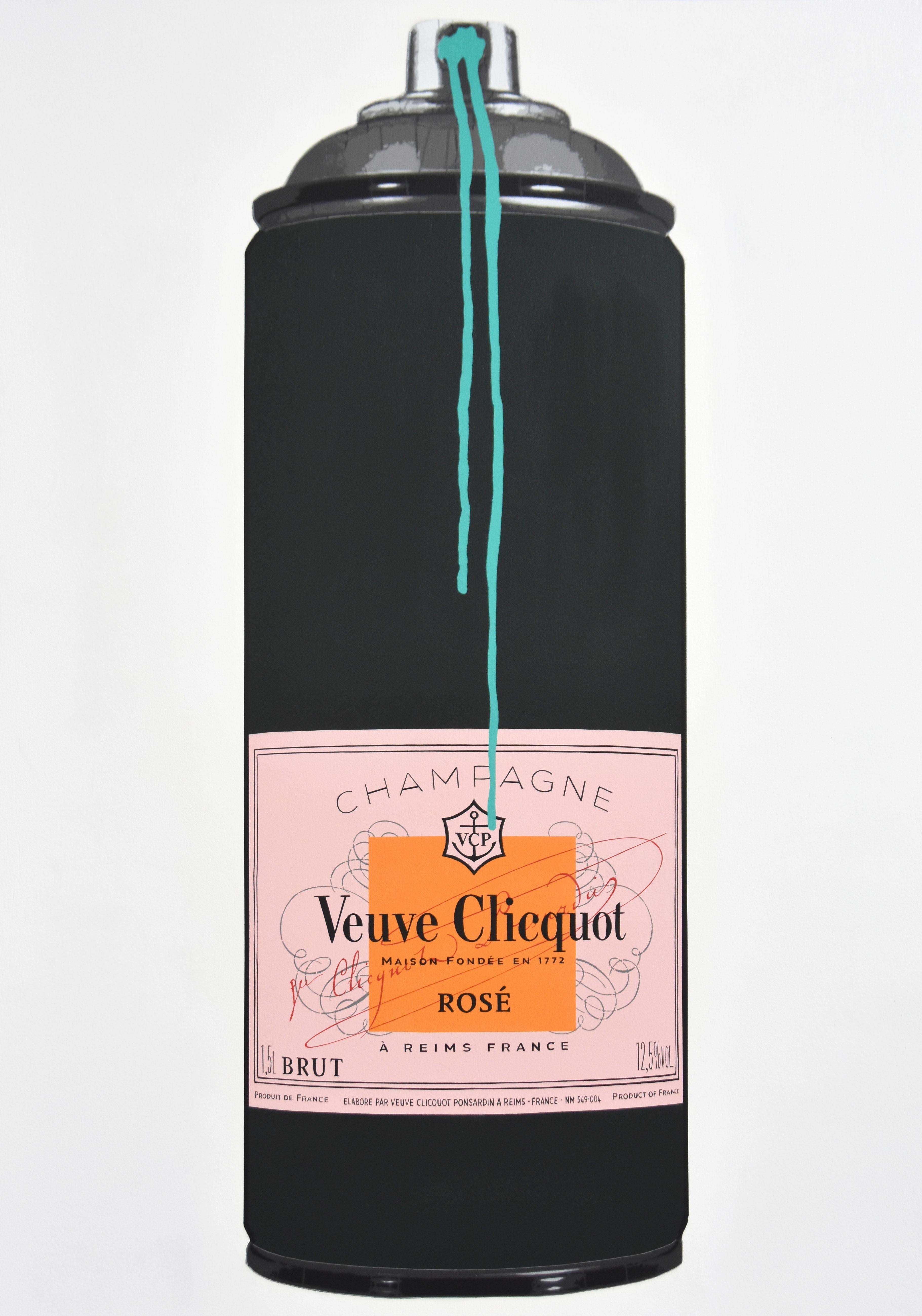 Veuve Clicquot Rose  - Painting by Campbell la Pun