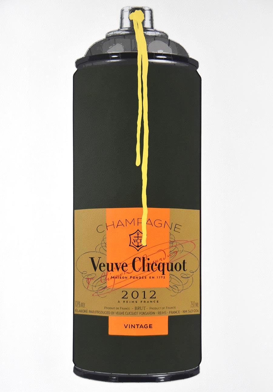 Veuve Clicquot Vintage 2012 - Painting by Campbell la Pun