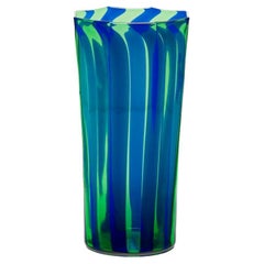 Campbell-Rey, Green and blue Murano water glass