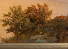 'Scottish Lake Scene, ' Oil on Canvas by Campbell Scott