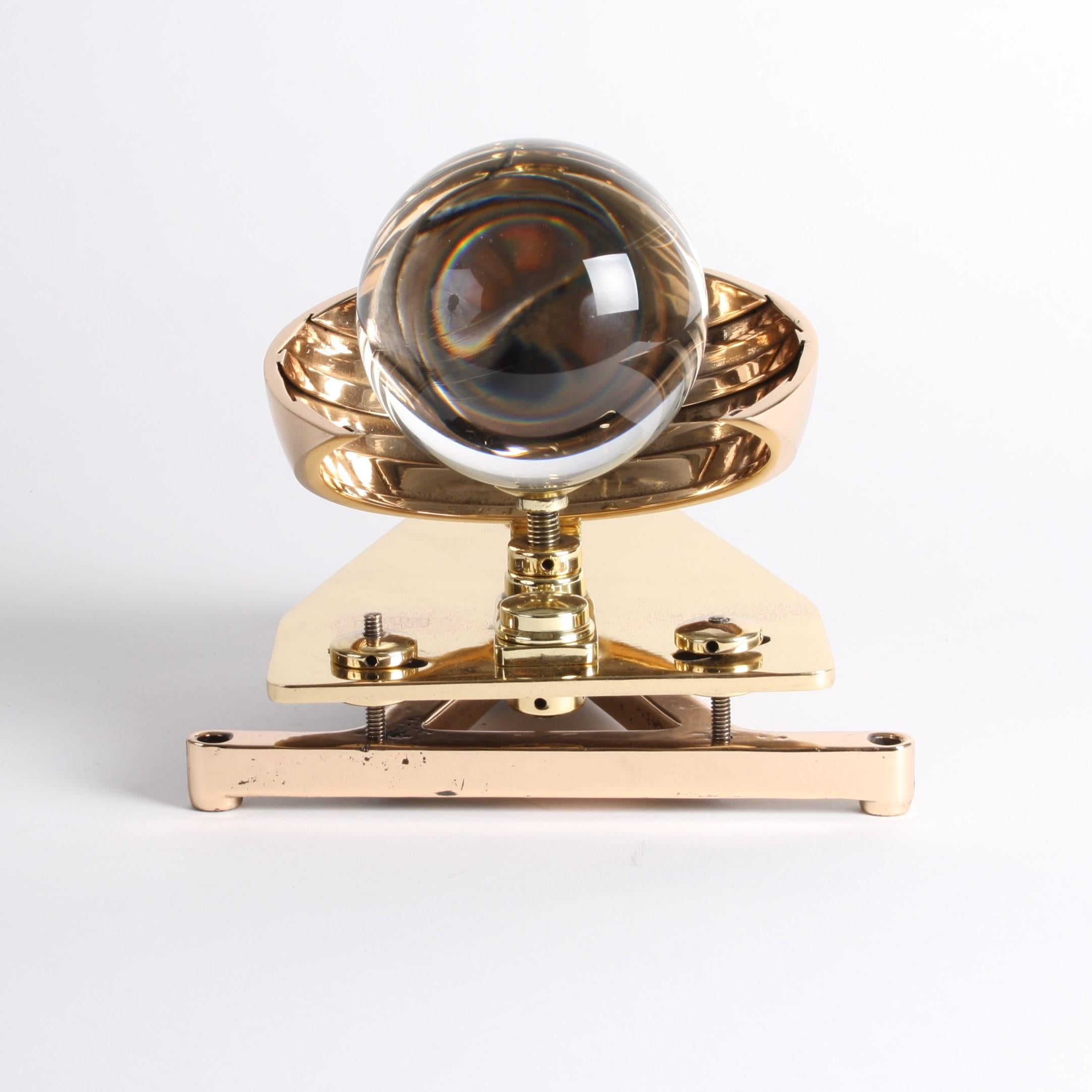 20th Century Campbell–Stokes Sphere Sunshine Recorder by Casella of London