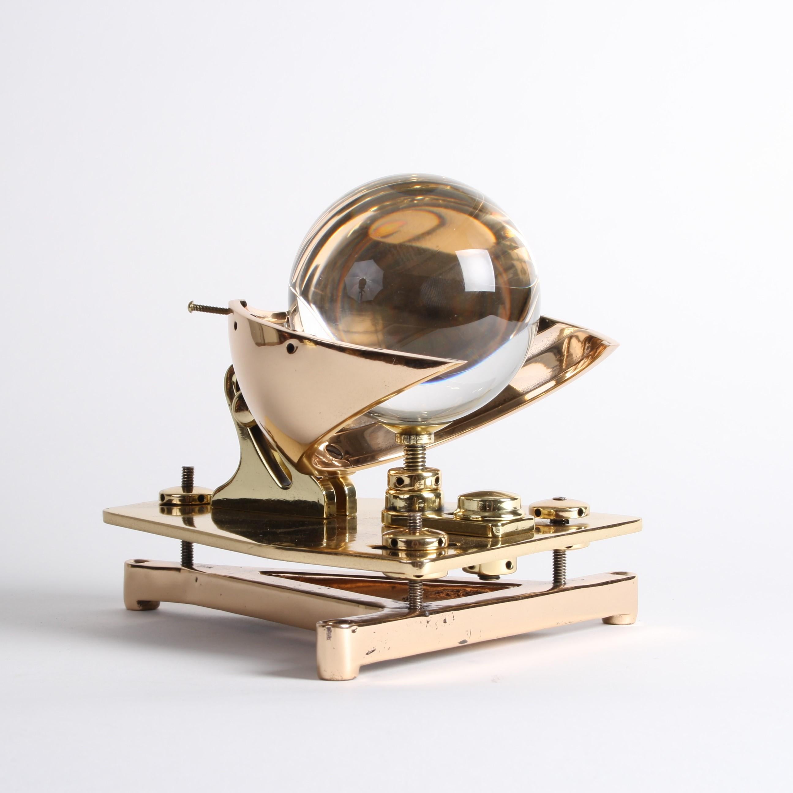 Brass Campbell–Stokes Sphere Sunshine Recorder by Casella of London