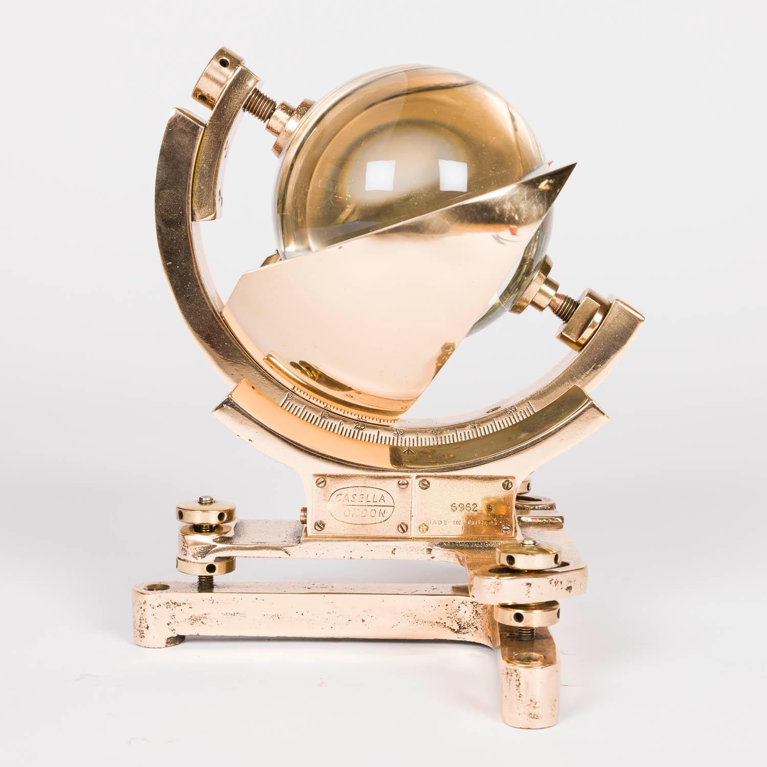 20th Century Campbell–Stokes sunshine recorder by Casella & Co of London For Sale