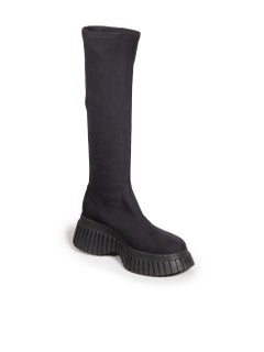 Camper Black Knee High Tall Chunky Boots Size IT 40