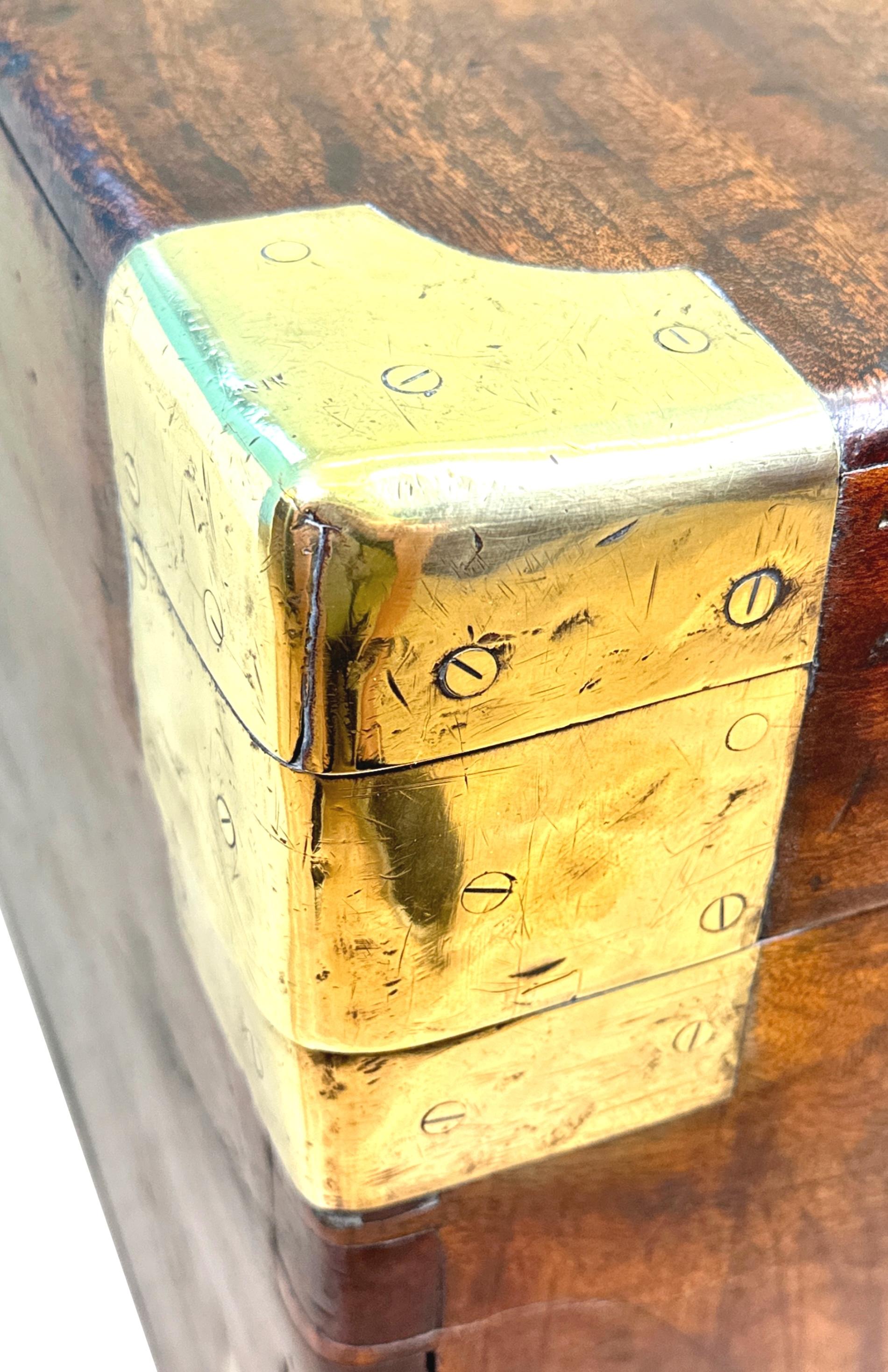 Camphor Wood 19th Century Military Campaign Trunk 4